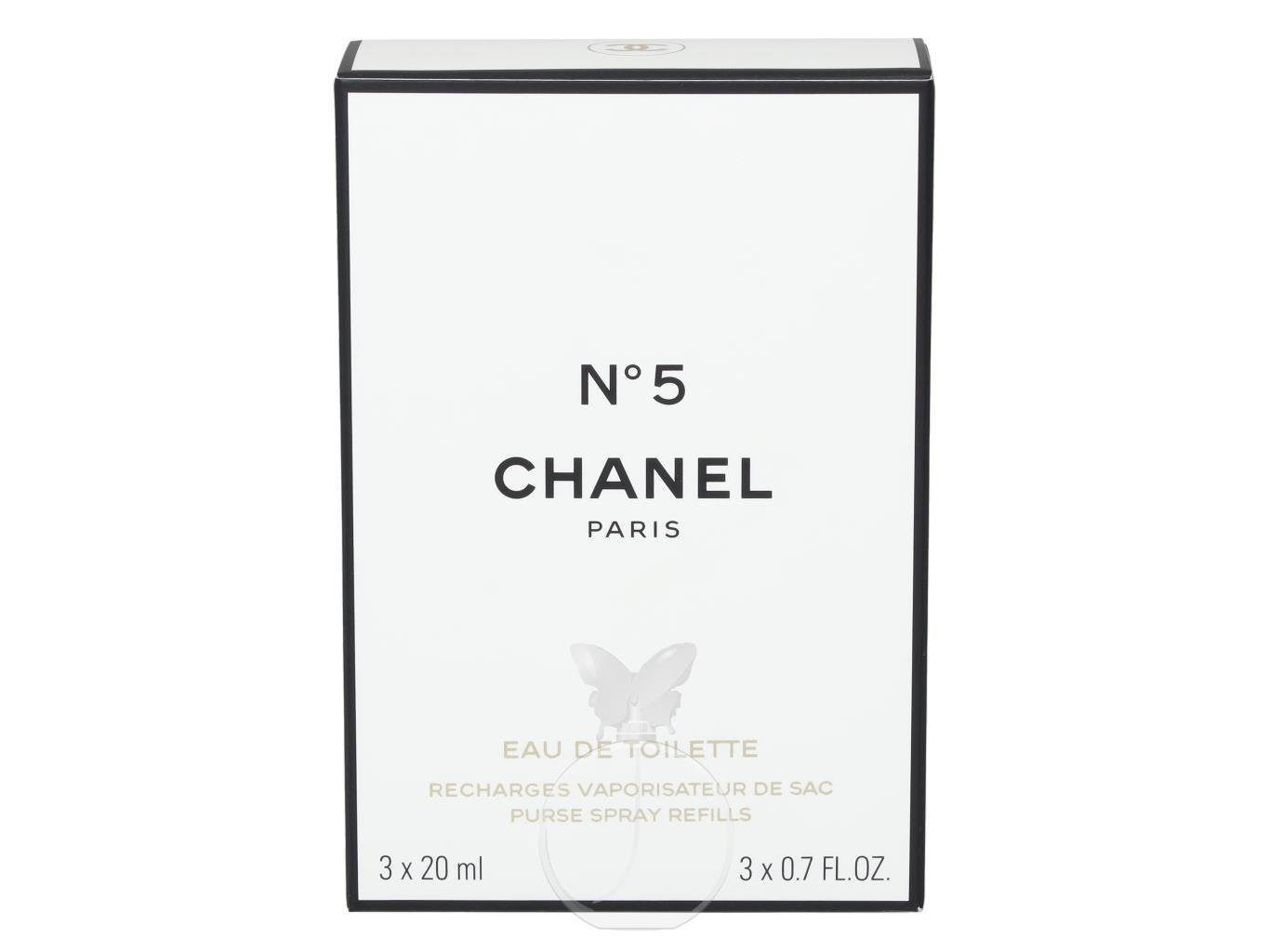 CHANEL Eau de Toilette No 5, Glasflakon, Parfüm EDT, Damenduft