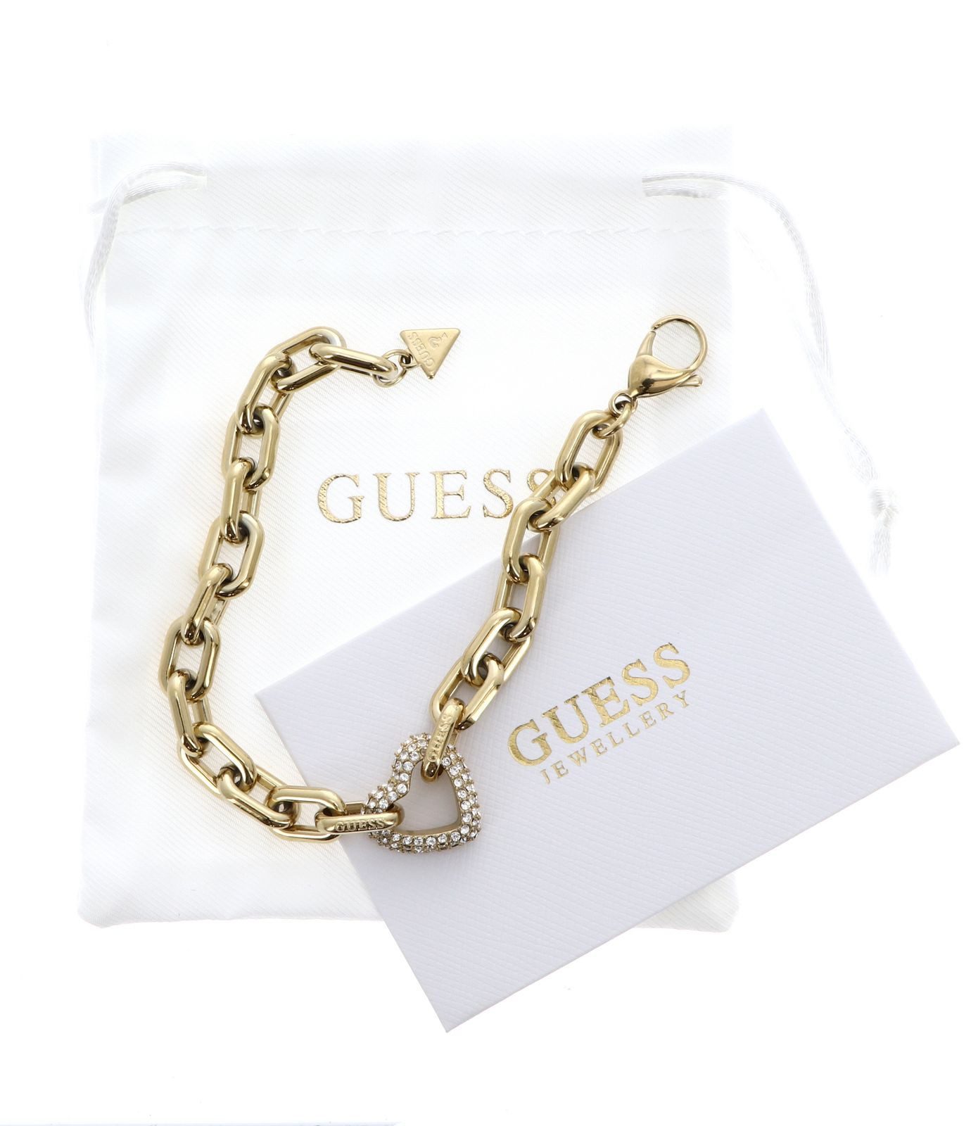 Guess Gliederarmband Pave Heart Chain Bracelet – Bild 2 von 2