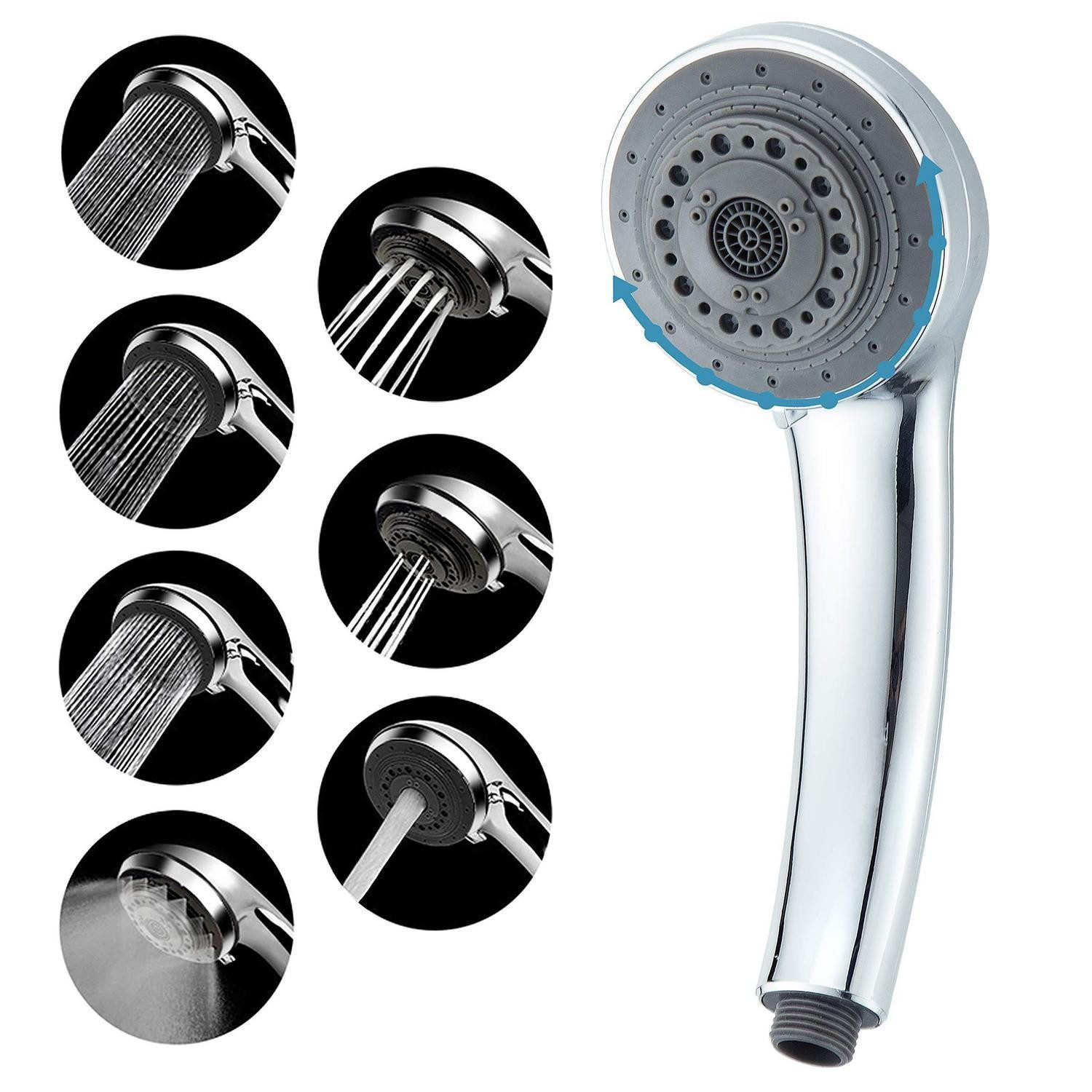 LuxusKollektion Handbrause Duschkopf Handbrause Hochdruck 7 Einstellungen universell