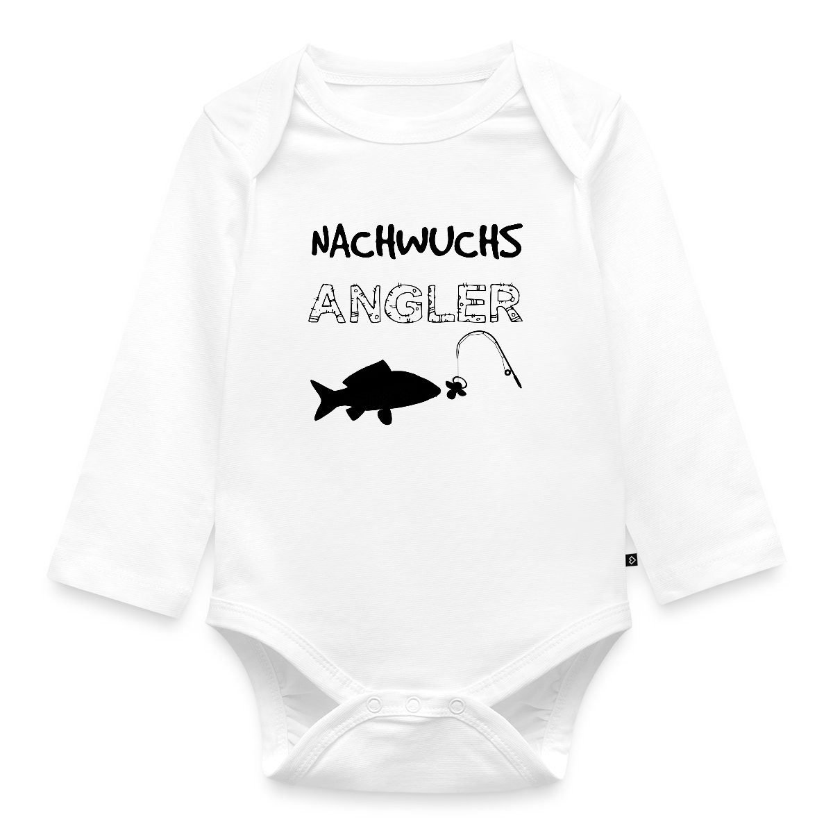Spreadshirt Langarmbody Nachwuchs Angler Angel Geschenk Zur Geburt Angler Tages Baby Body Lang (1-tlg)