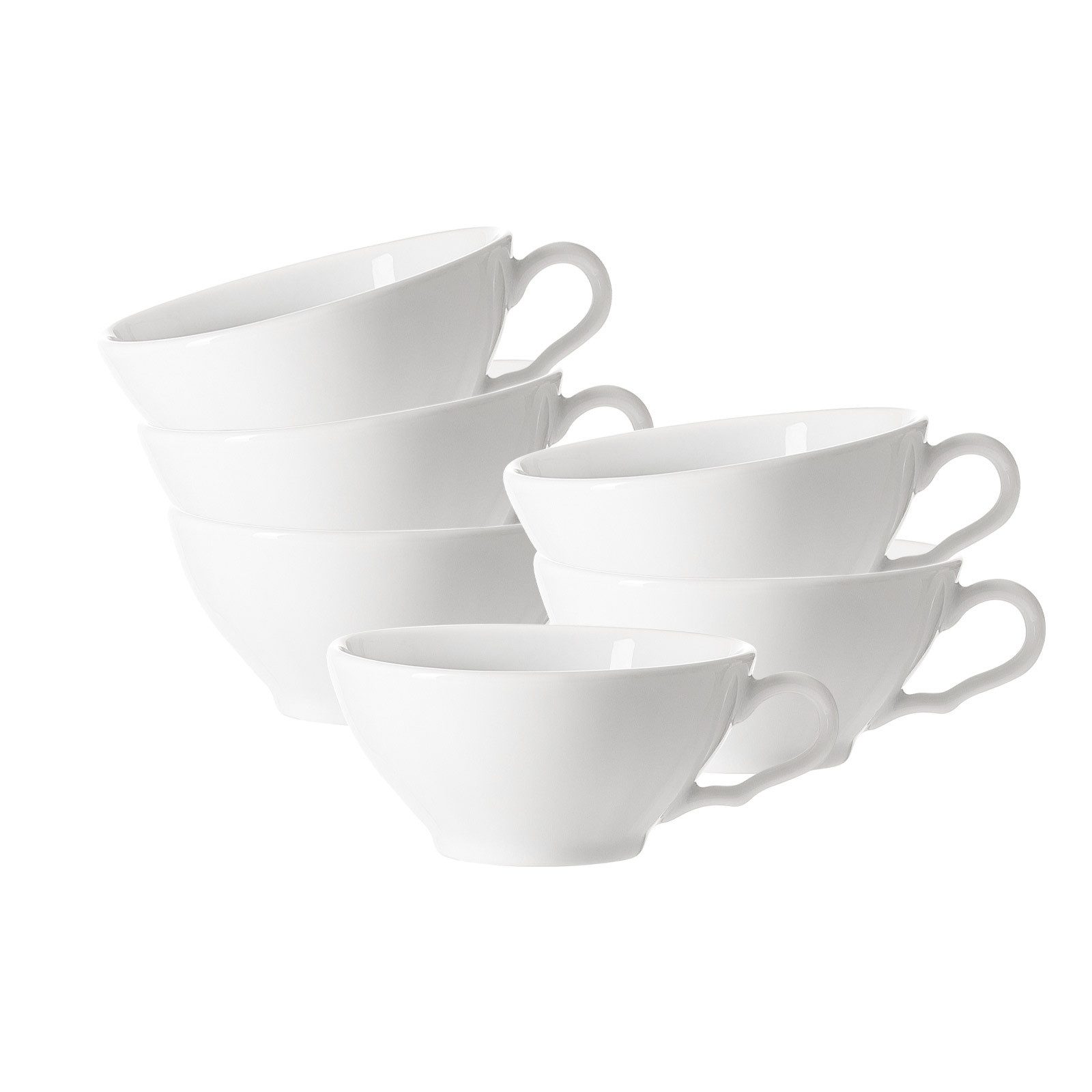 Ritzenhoff & Breker Tasse Ostfriese Teetassen 100 ml 6er Set, 6-tlg., Porzellan