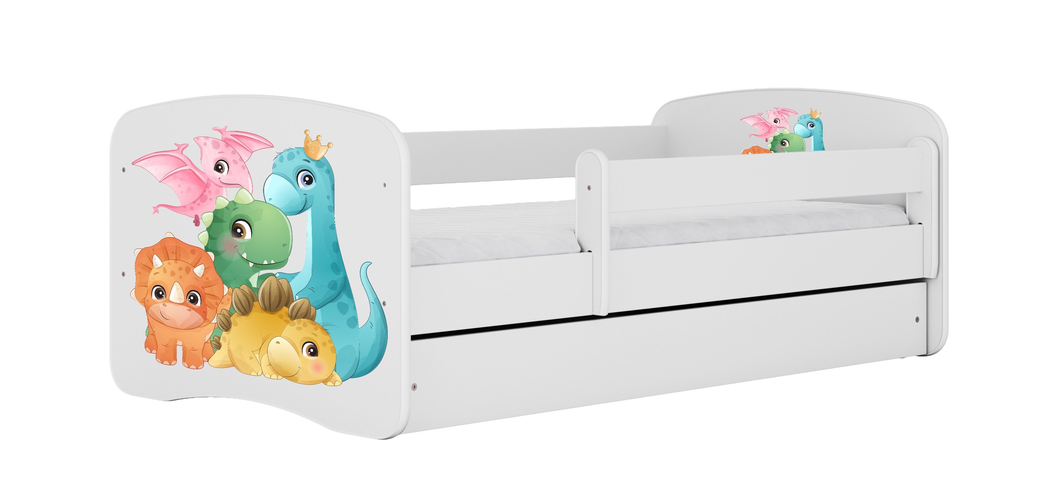 99rooms Kinderbett Dreams VI (Kinderbett, Bett), Modern Design, Liegekomfort, mit Schublade, Lattenrost und Matratze