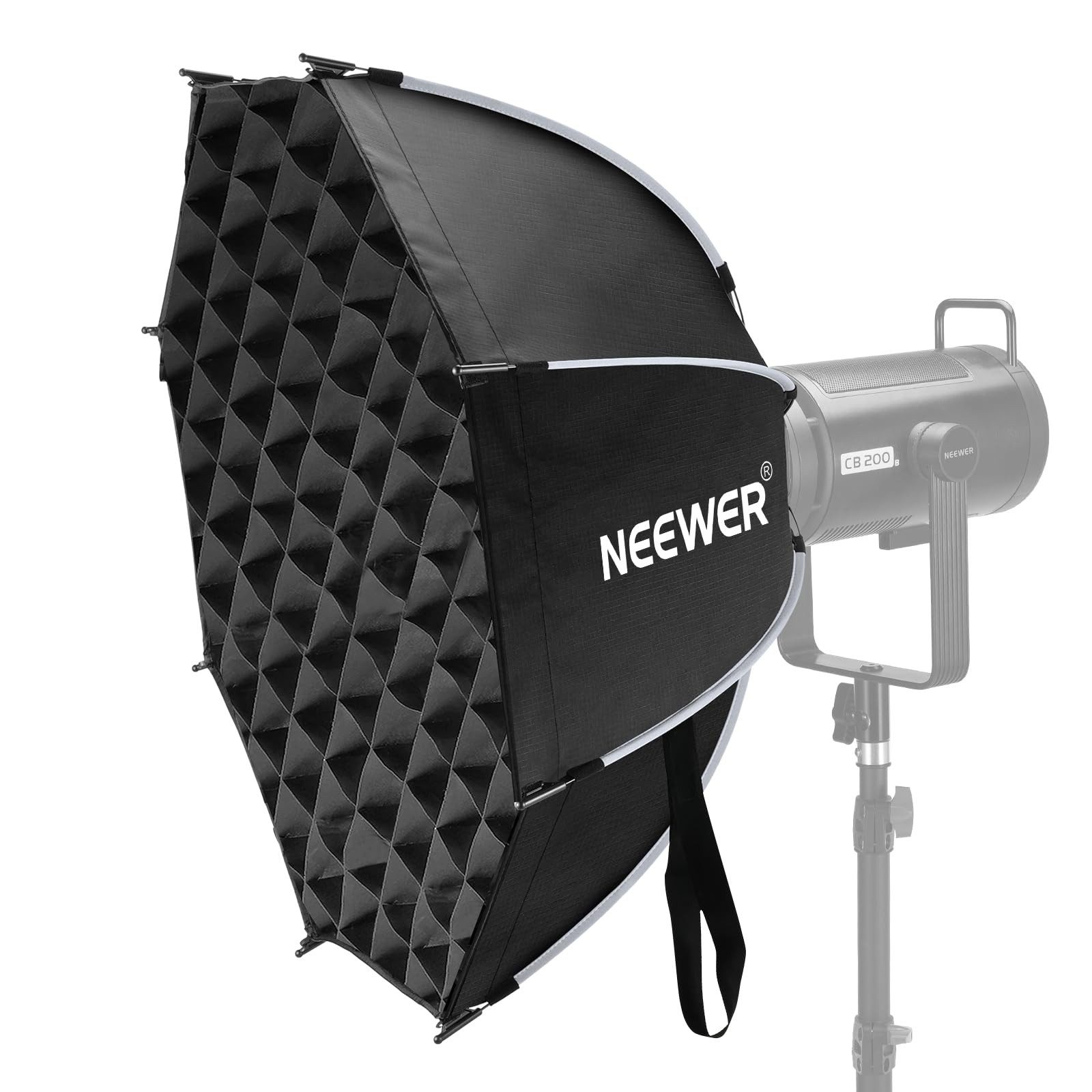 Neewer Softbox NS65P 65cm Achteckige Octagonal Softbox, Wabengitter und Diffusoren, Schnellverschluss, Bowens Mount, kompatibel mit Aputure/Godox/NEEWER