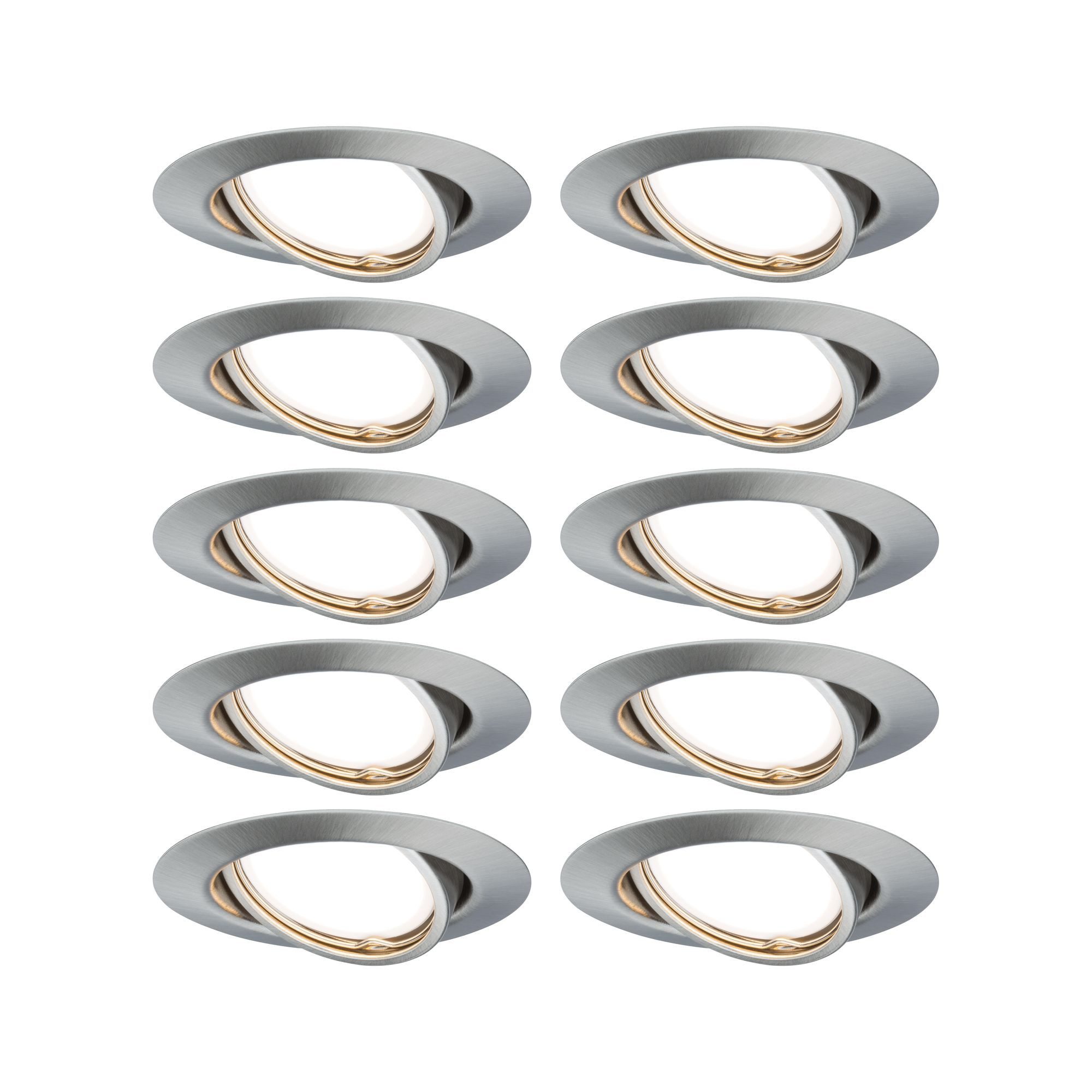 Paulmann LED Einbauleuchte 93399, im Lieferumfang enthalten, Metall