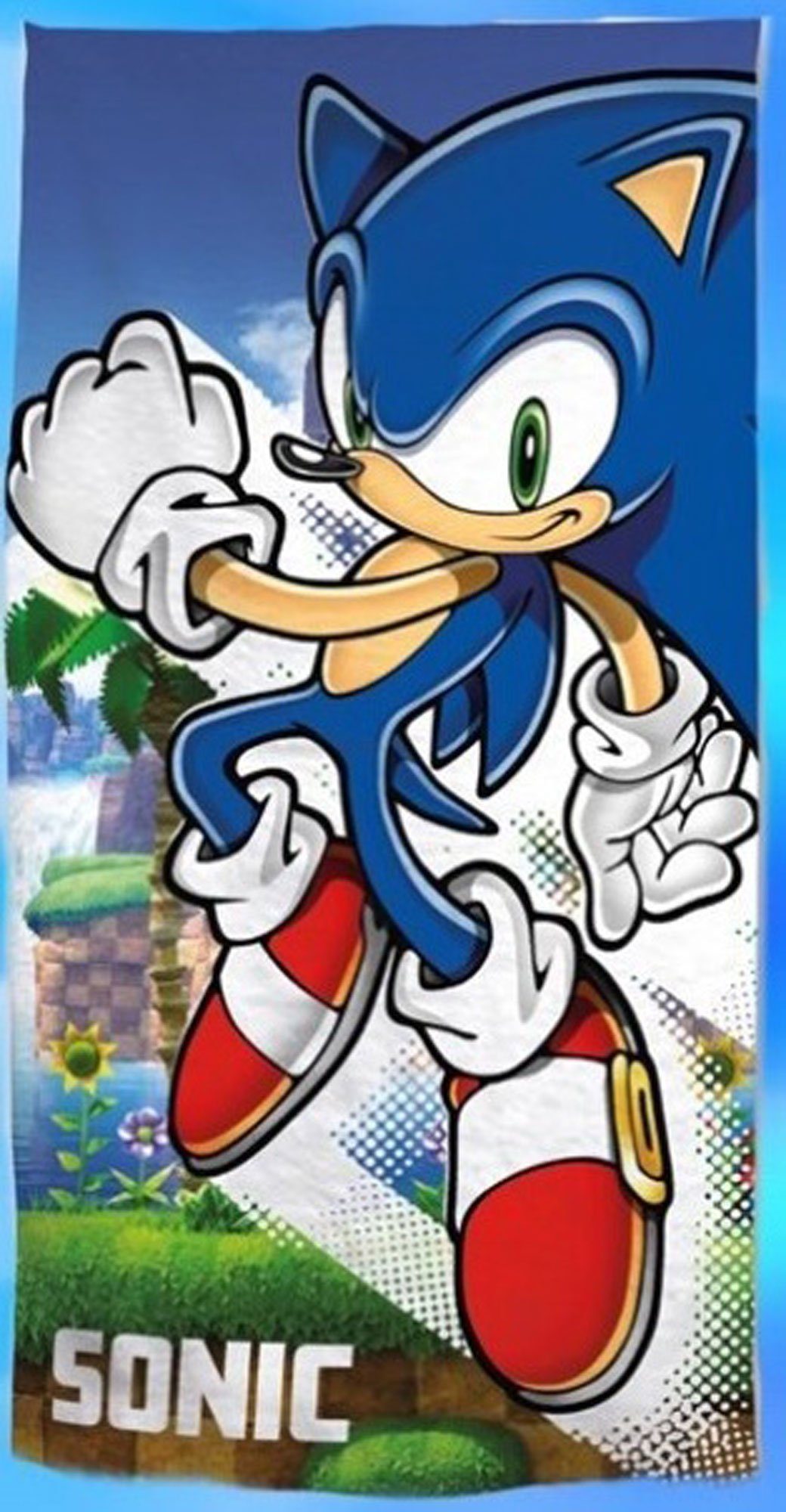 empireposter Handtuch Sonic - - - Jump - cm Strandtuch Handtuch 70x140 Mikrofaser