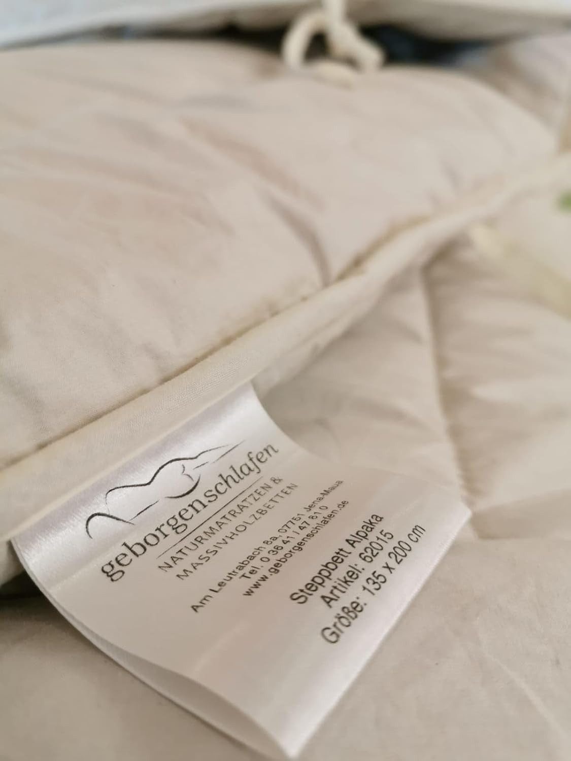 geborgenschlafen Naturhaarbettdecke Alpaka 4-Jahreszeiten Decke Set - Naturhaar & Bio-Baumwolle, Füllung: Alpakawolle, Bezug: 100% Bio-Baumwolle, Handgefertigte Bettdecke Alpaka Winter & Sommer – Made in Germany