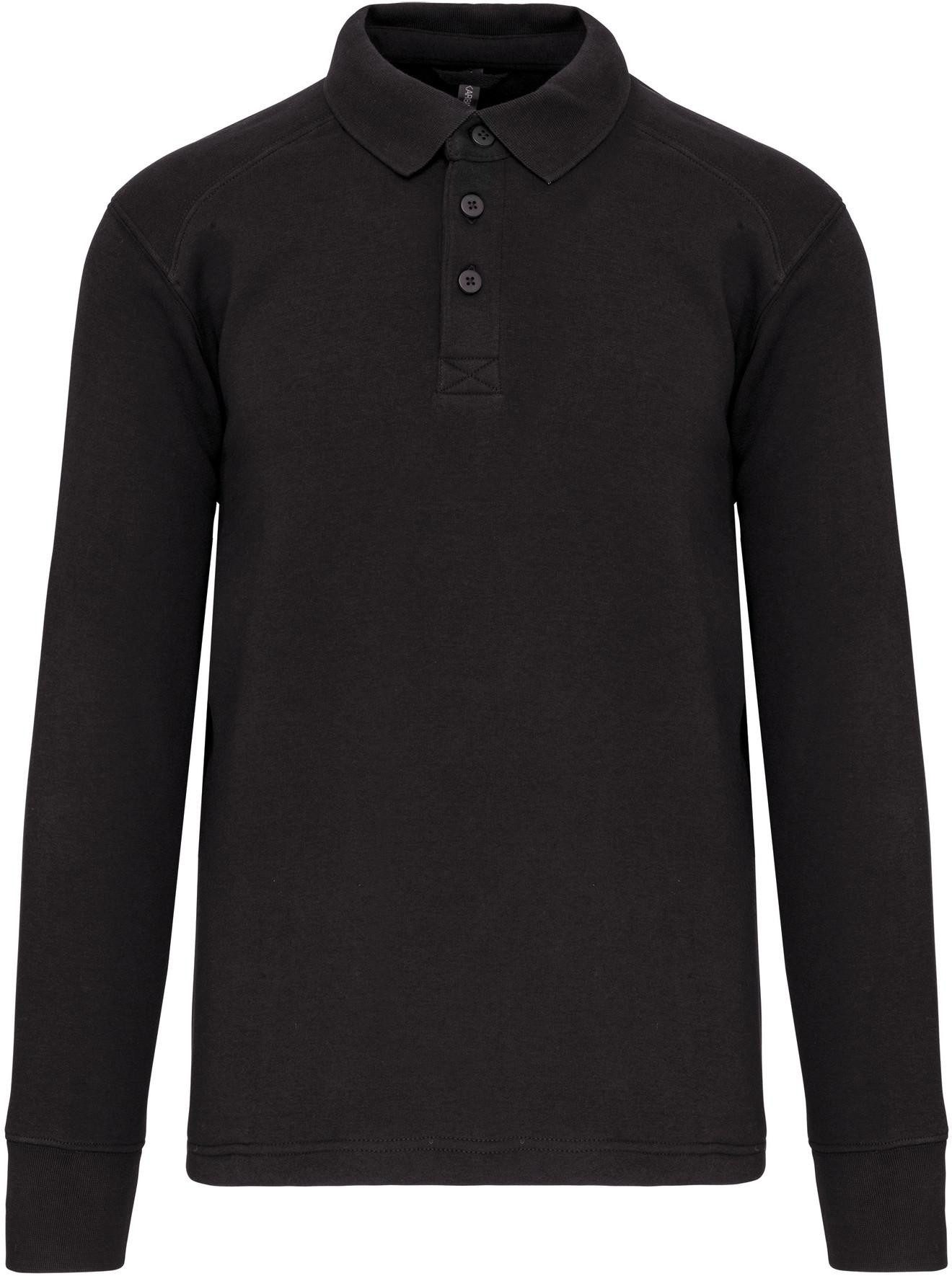 Sweatshirt Sweatshirt mit Polokragen