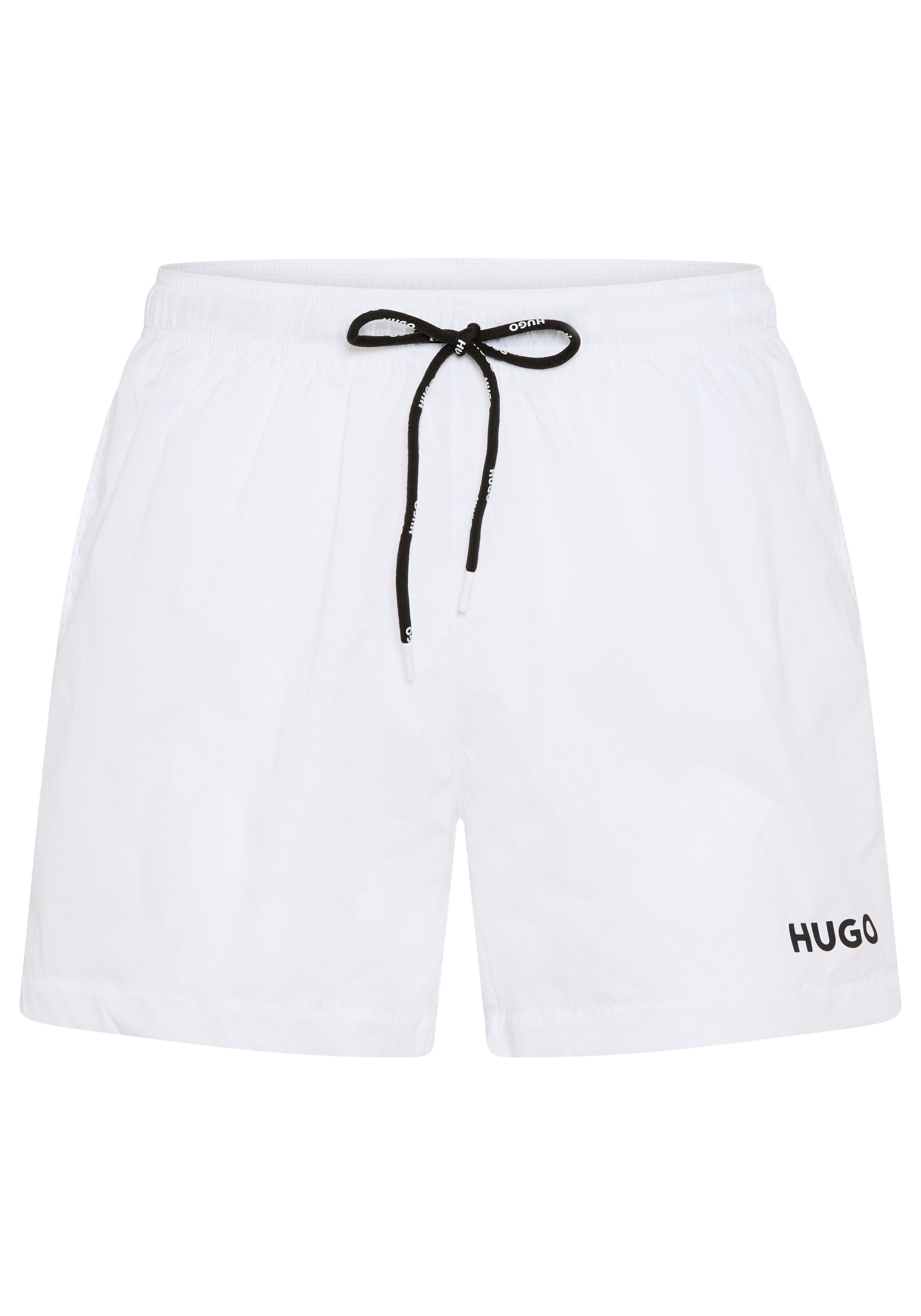 HUGO Badehose Haiti mit Markenschriftzug auf der Kordel