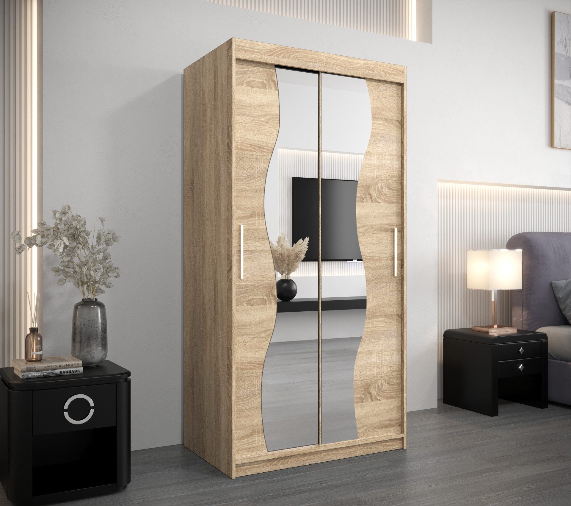 ABIKS MÖBEL Schwebetürenschrank MADRYT Schlafzimmerschrank - günstig online kaufen
