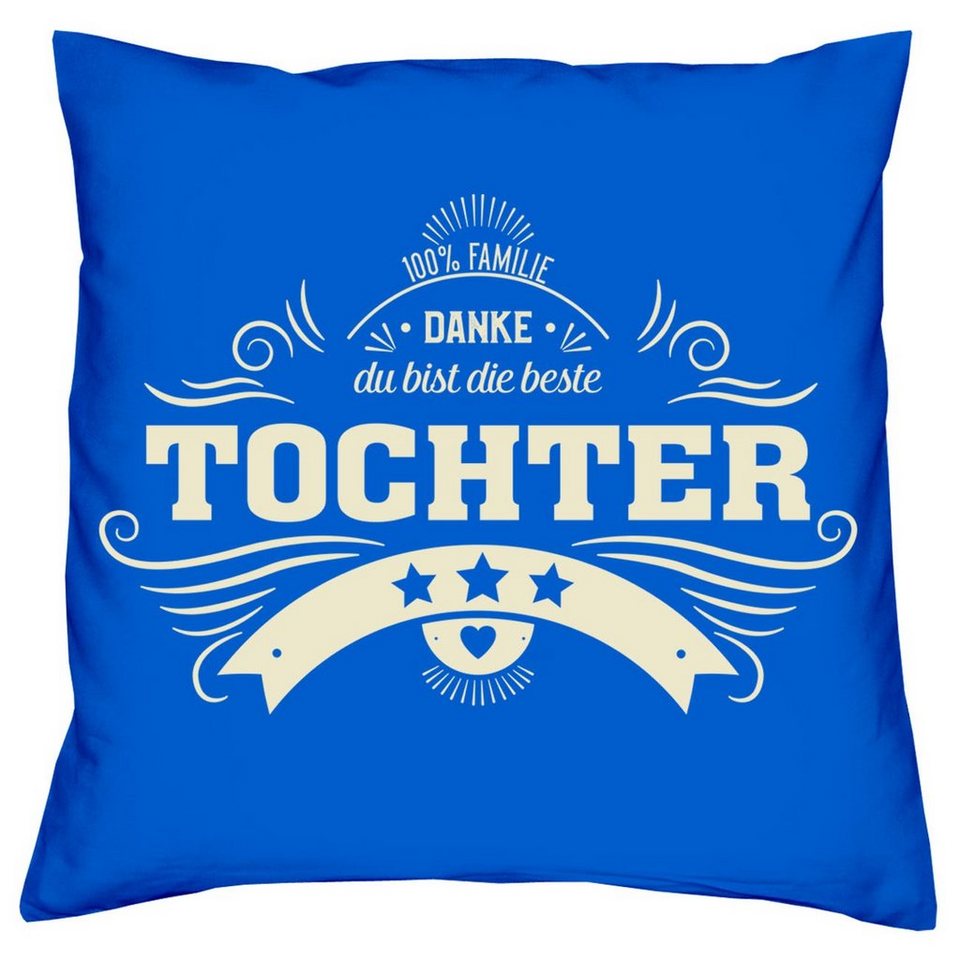 Soreso Dekokissen Kissen Danke Tochter Kissenbezug Und Fullung Geschenkidee Weihnachtsgeschenk Online Kaufen Otto