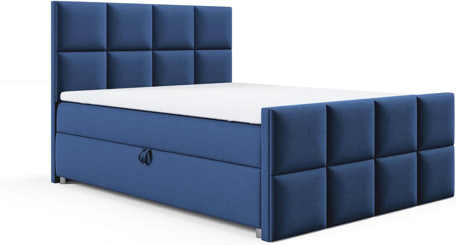 Best for Home Boxspringbett Trinity K-1 LUX – Modern Boxspringbett mit Stauraum & Komfort (140x200 160x200 180x200 200x200 cm), Verschiedene Liefermöglichkeiten, TOP Preis-Leistungs-Verhältnis