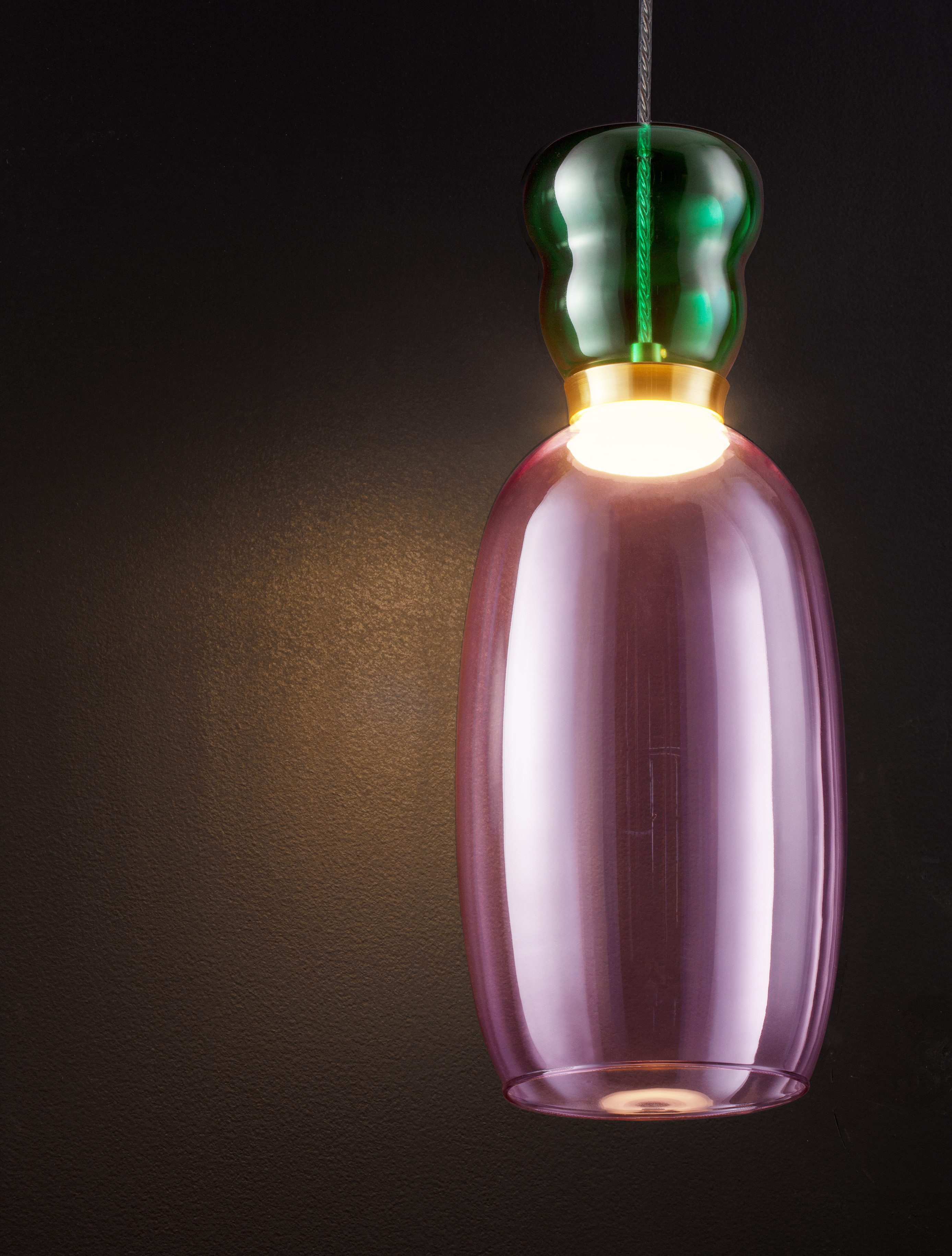 Nova Luce Pendelleuchte PLUMA, LED fest integriert, Warmweiß