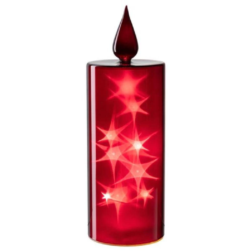 Rot Autentico Windlicht (27cm) Kerze LED LEONARDO Leonardo