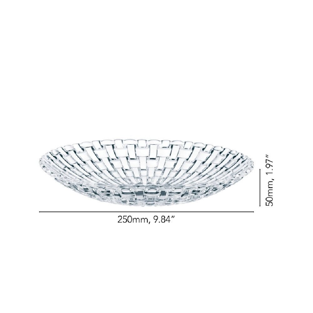 Nachtmann Schüssel Nachtmann Bossa Nova Schale rund 25 cm, Kristallglas, (Packung)