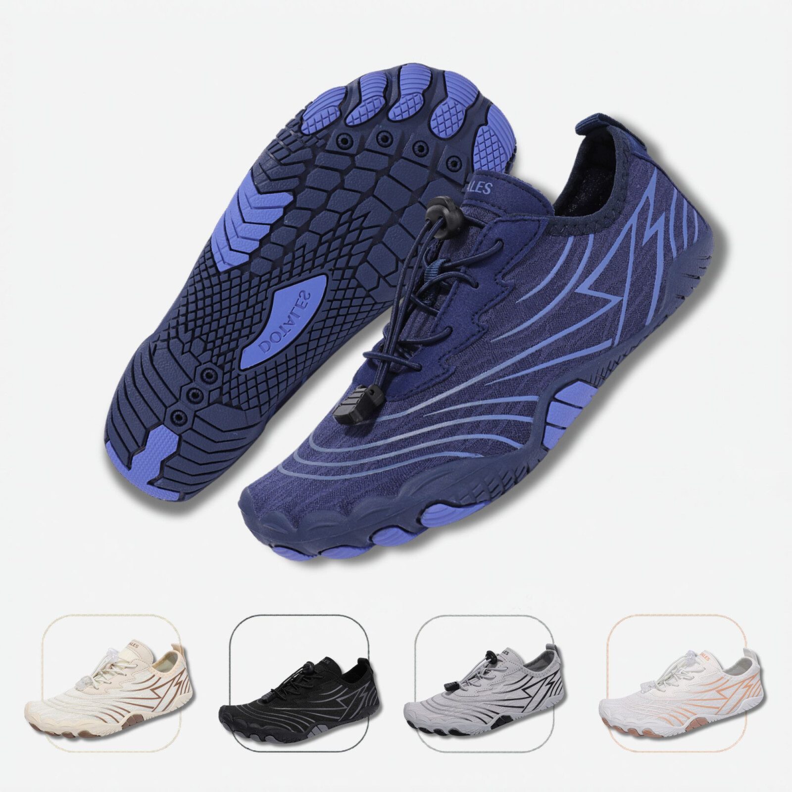 DOTALES Flowstep Barfußschuhe Damen & Herren, Flowstep Barfußschuhe Barfußschuh Das Original-Barfuß Sneaker, Minimalschuhe, Schnellverschluss
