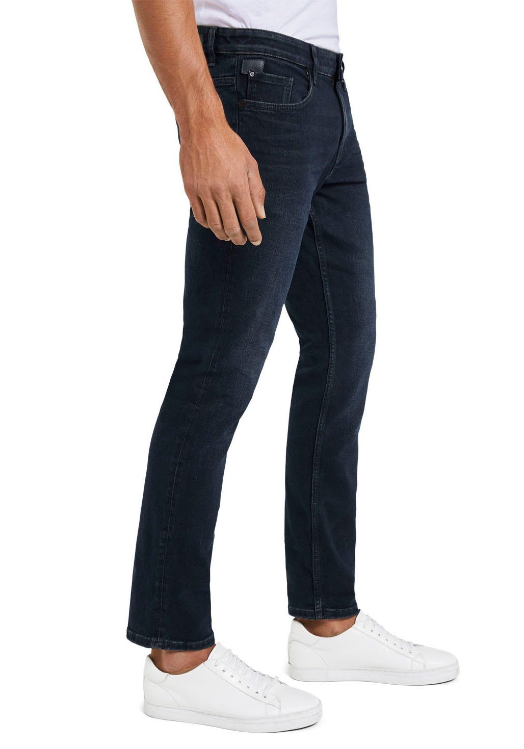 Josh Reißverschluss blue TAILOR black mit dark stone 5-Pocket-Jeans TOM