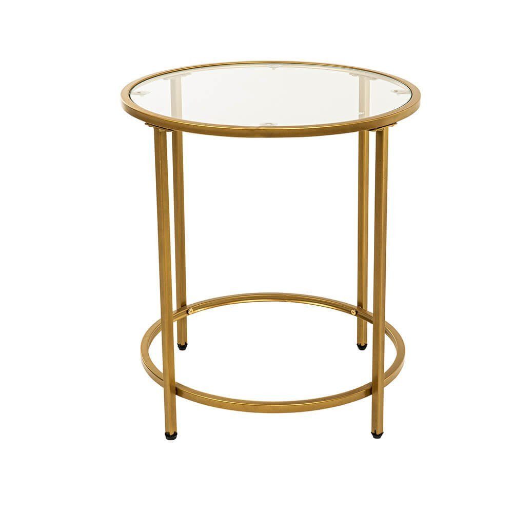 HOME DELUXE Beistelltisch MASEI, Ø 50 cm, Runder Beistelltisch, kleiner Gla günstig online kaufen