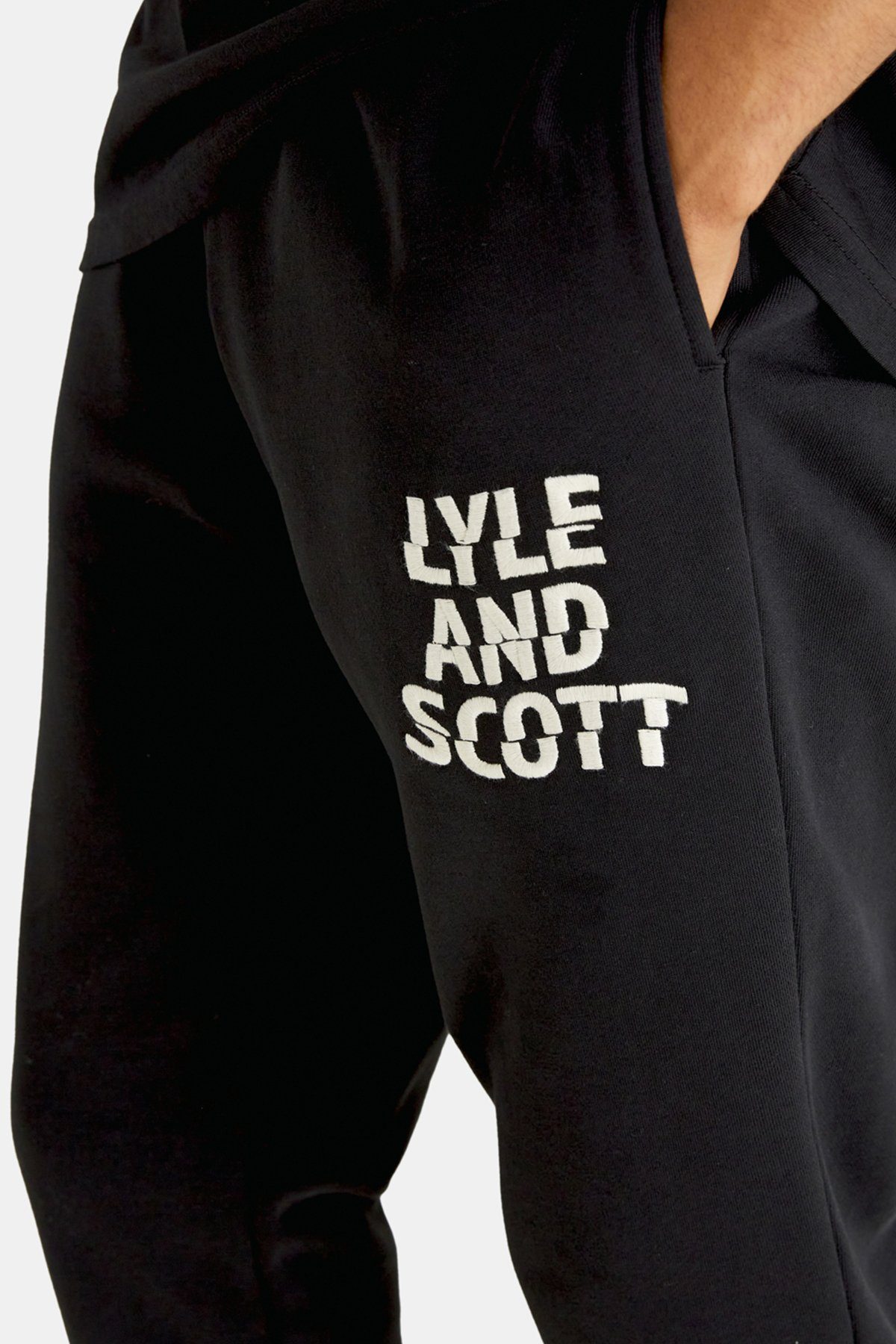 Lyle Scott Schriftzug Scott Großem Sweathose And & Mit Lyle Schwarz