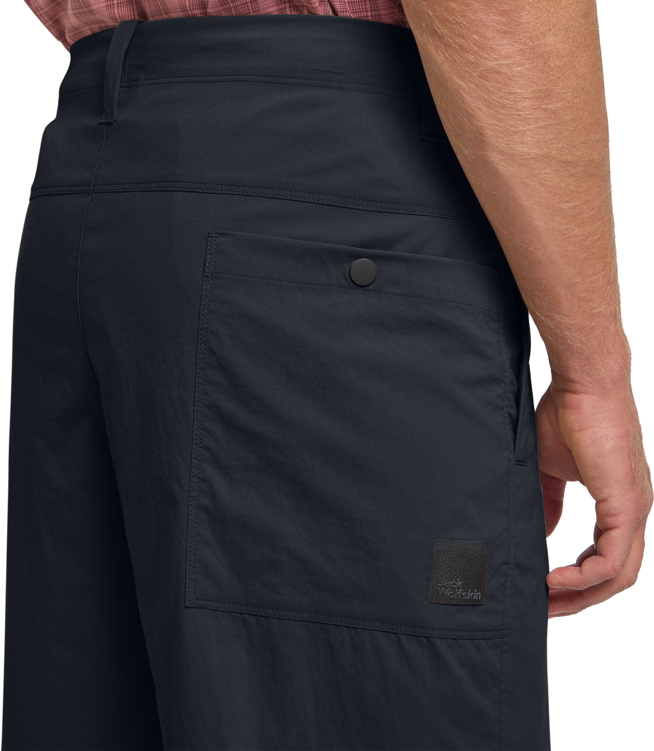 Jack Wolfskin Shorts DESERT SHORTS M mit mehreren Taschen, aus atmungsaktivem TEXADRI NYLON STRETCH-Gewebe