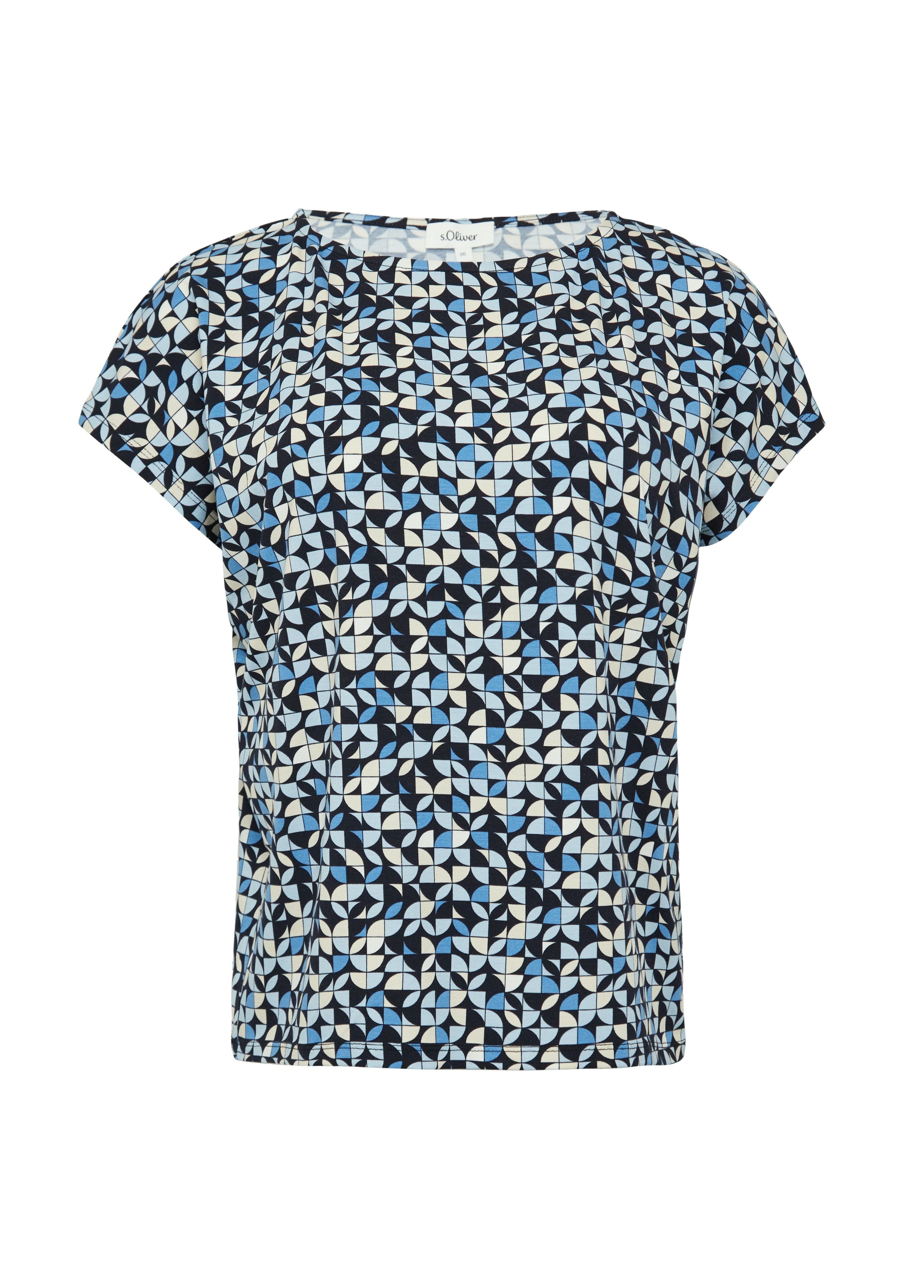 s.Oliver Shirttop Elastisches T-Shirt aus Viskosestretch günstig online kaufen