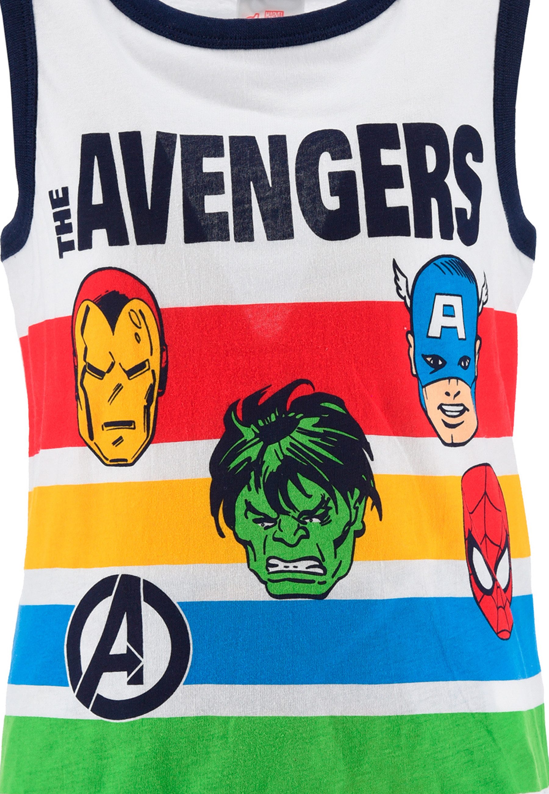 The AVENGERS Shorty Iron Man Hulk Captain America Kinder Jungen Pyjama Schlaf-Set (2 tlg)