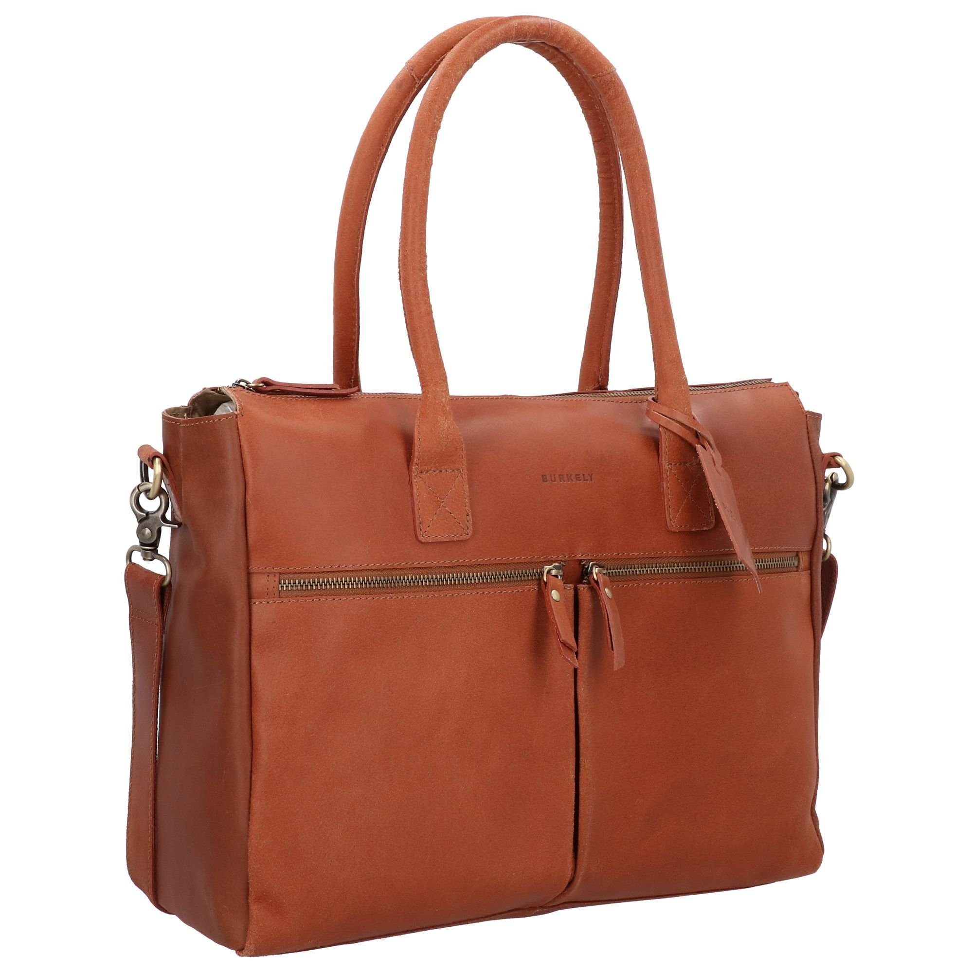 Burkely Schultertasche Vintage, Leder