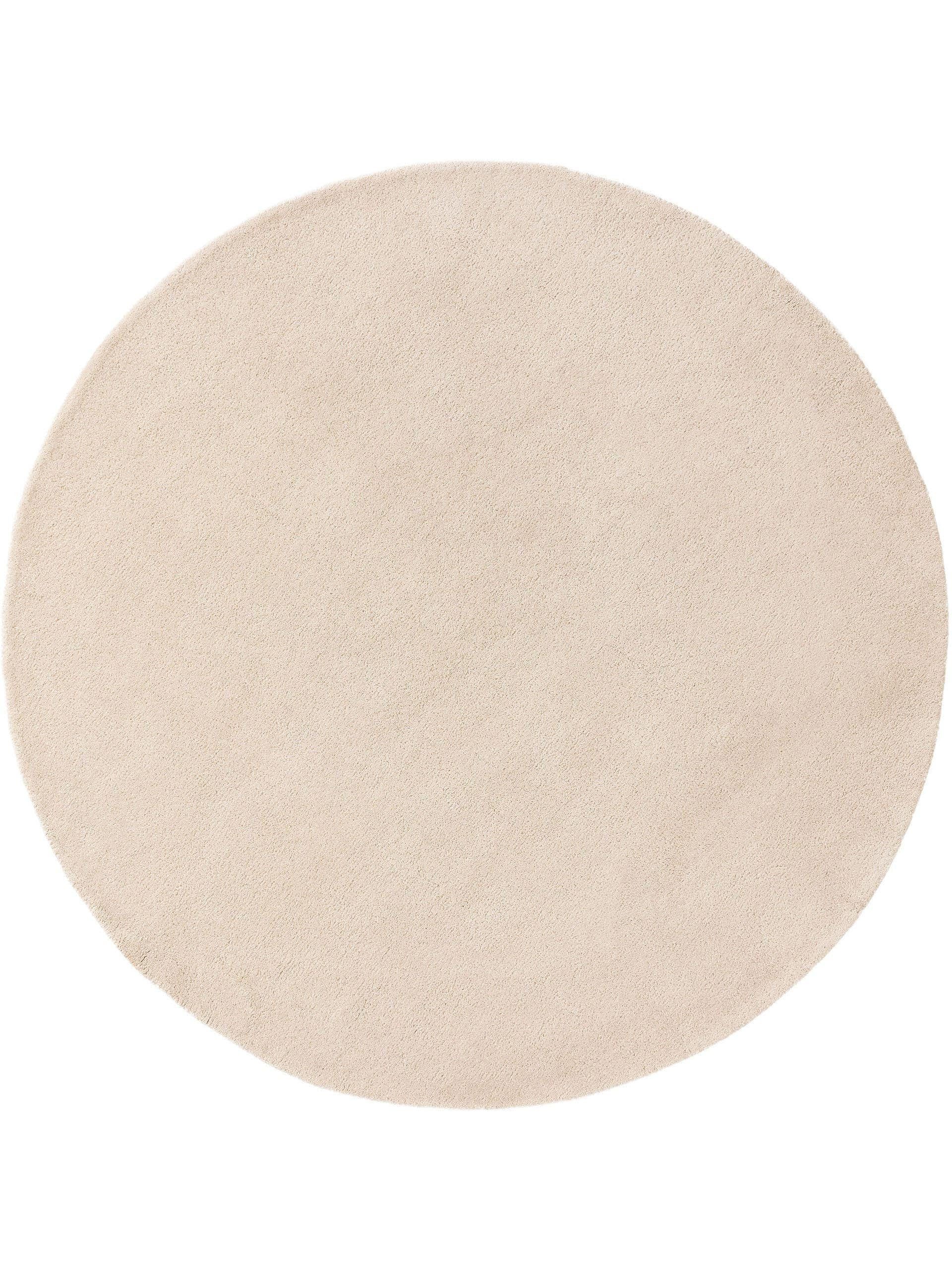 benuta Wollteppich Bent, rund, Höhe: 6 mm, Teppich Wohnzimmer, Schlafzimmer, Esszimmer, Flur, Kunstfaser, Cozy