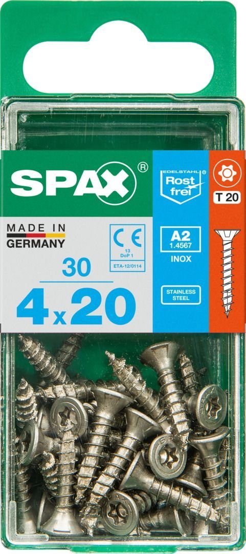 SPAX Holzbauschraube 30 4.0 TX - 20 Universalschrauben 20 Spax x mm