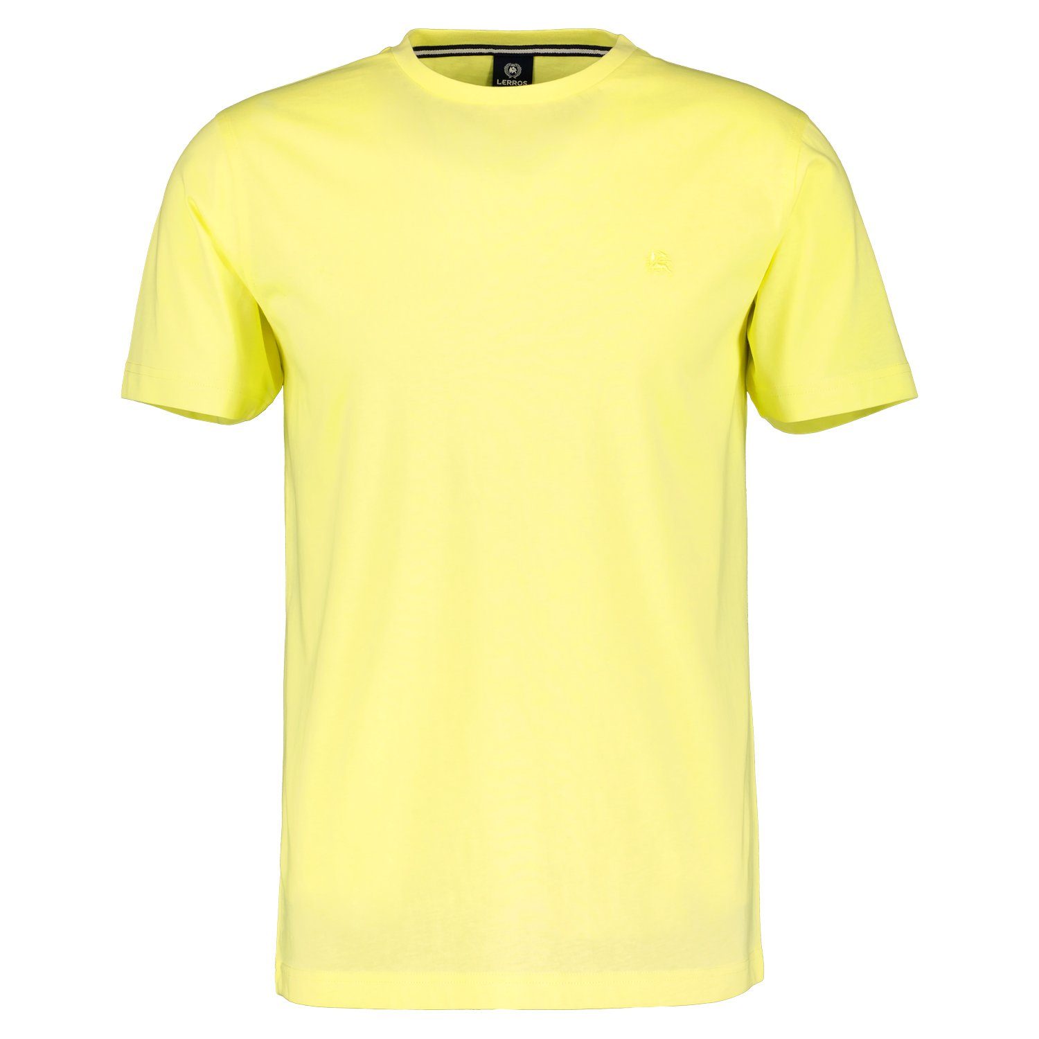 LERROS T-Shirt Logoprägung an der Brust lemon pure