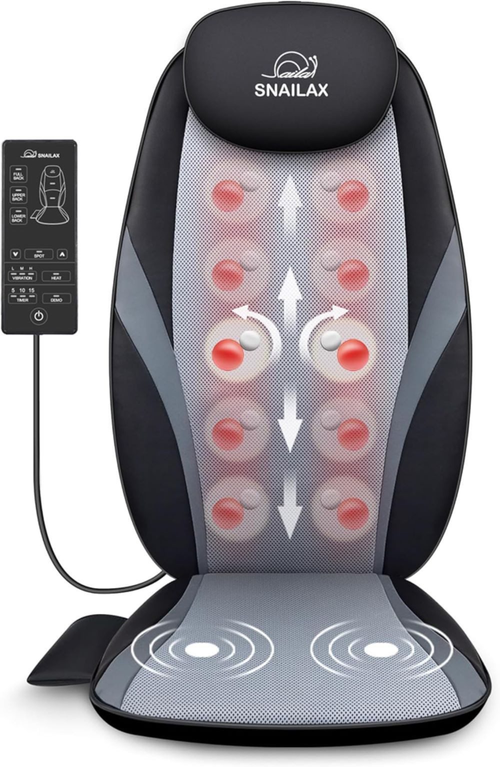 Shiatsu-Massagegerät mit Wärme- und Vibrationsfunktion, Massagegerät für Nacken