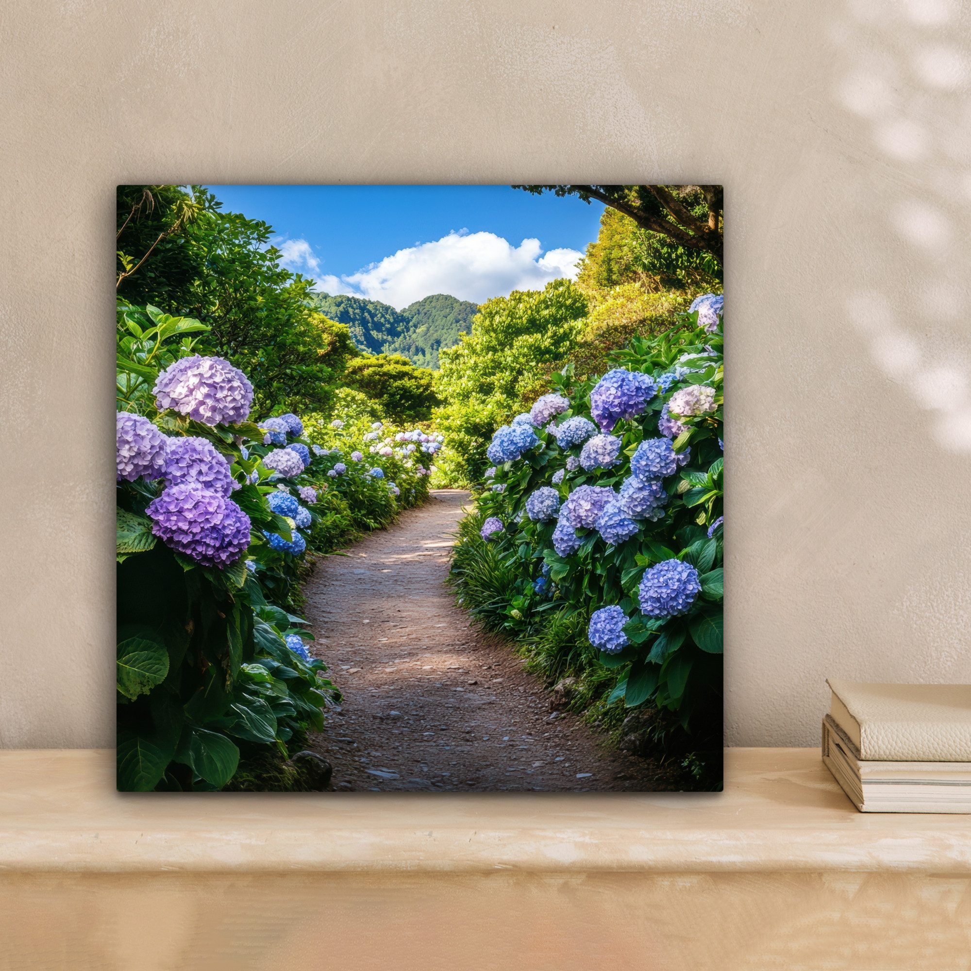 OneMillionCanvasses® Leinwandbild Hortsensia - Kröte - günstig online kaufen