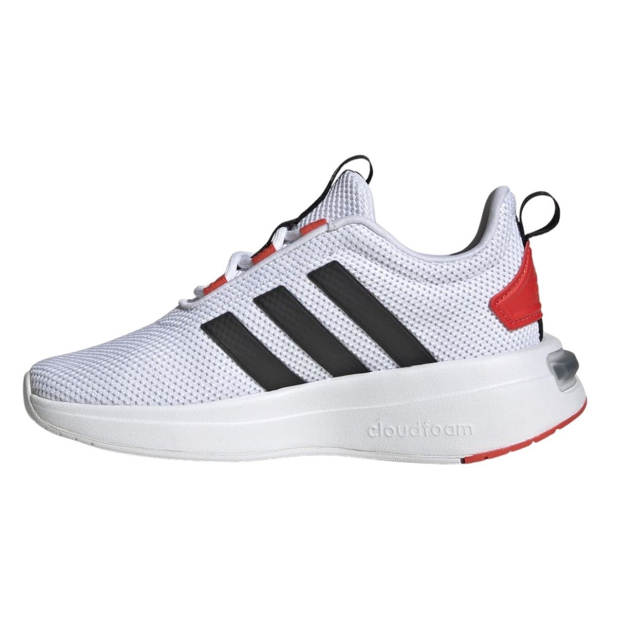 adidas Performance Sneaker-Laufschuhe Racer TR23 (Dämpfung) weiss/schwarz/rot Kinder Badmintonschuh