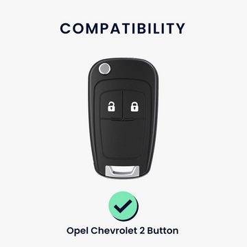 kwmobile Schlüsseltasche Autoschlüssel Hülle für Opel Chevrolet (1-tlg), Hardcover Schutzhülle - Schlüsselhülle Cover Case