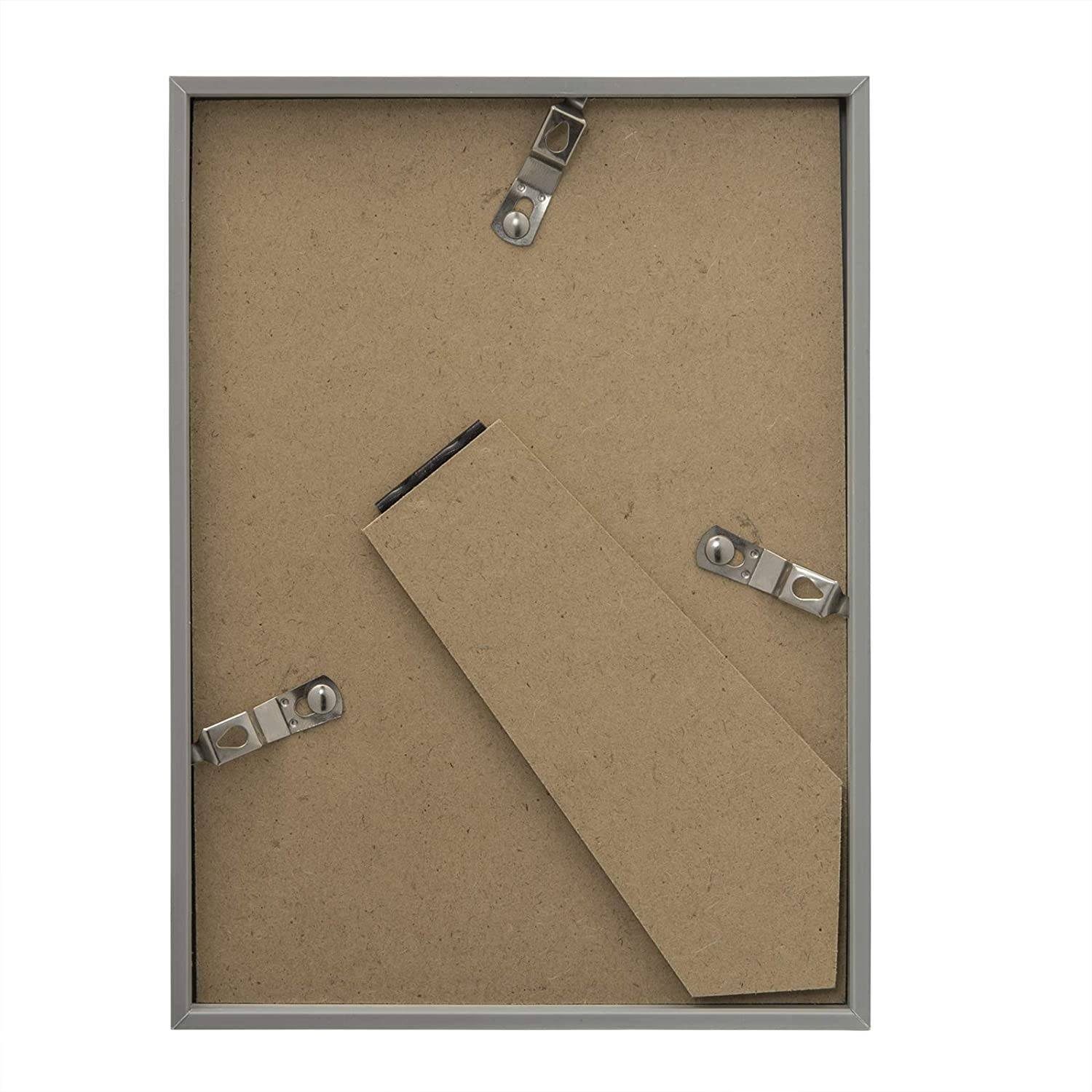 Woltu Bilderrahmen, (5 St), Passepartout Kunststoff Rahmen Glasvorderseite