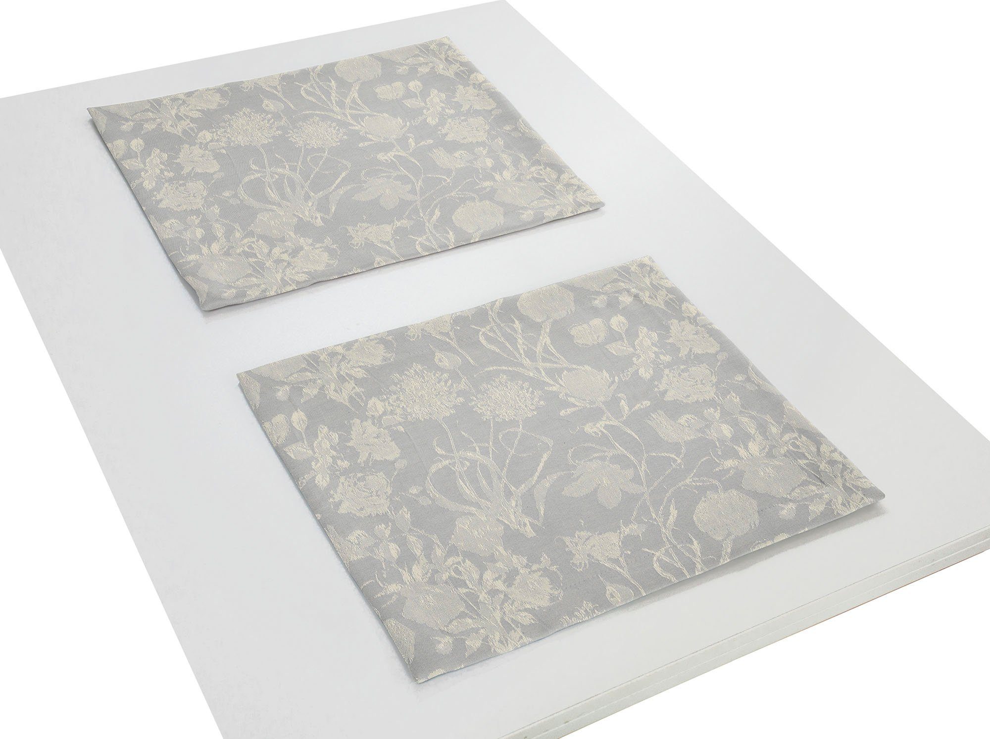 Adam Platzset Flower Cuveé Light, (2-St), GOTS organic,zertifiziert durch CERES 0242,Made in Germany