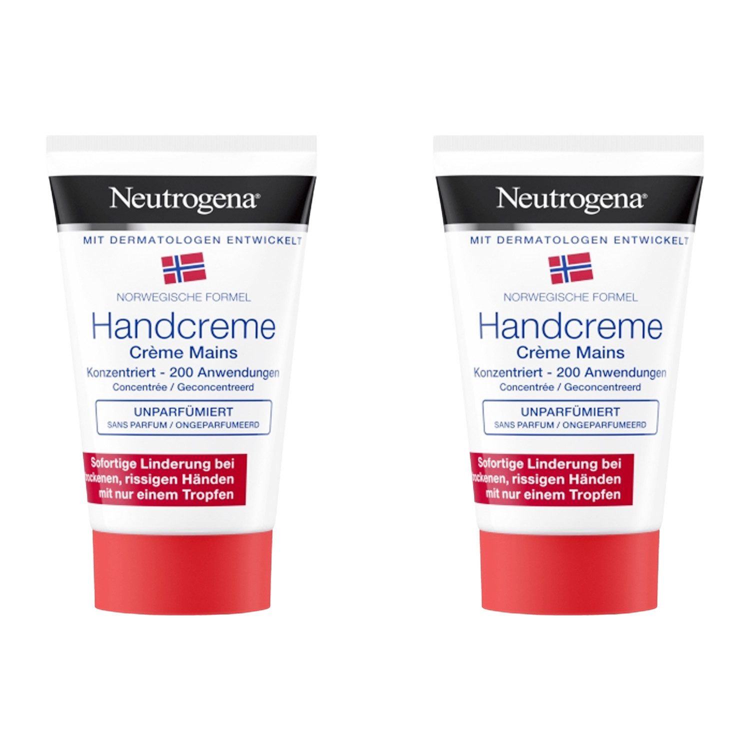 Neutrogena Handcreme 2 x Neutrogena Norwegische Formel parfümfreie Handcreme je 50ml Feucht