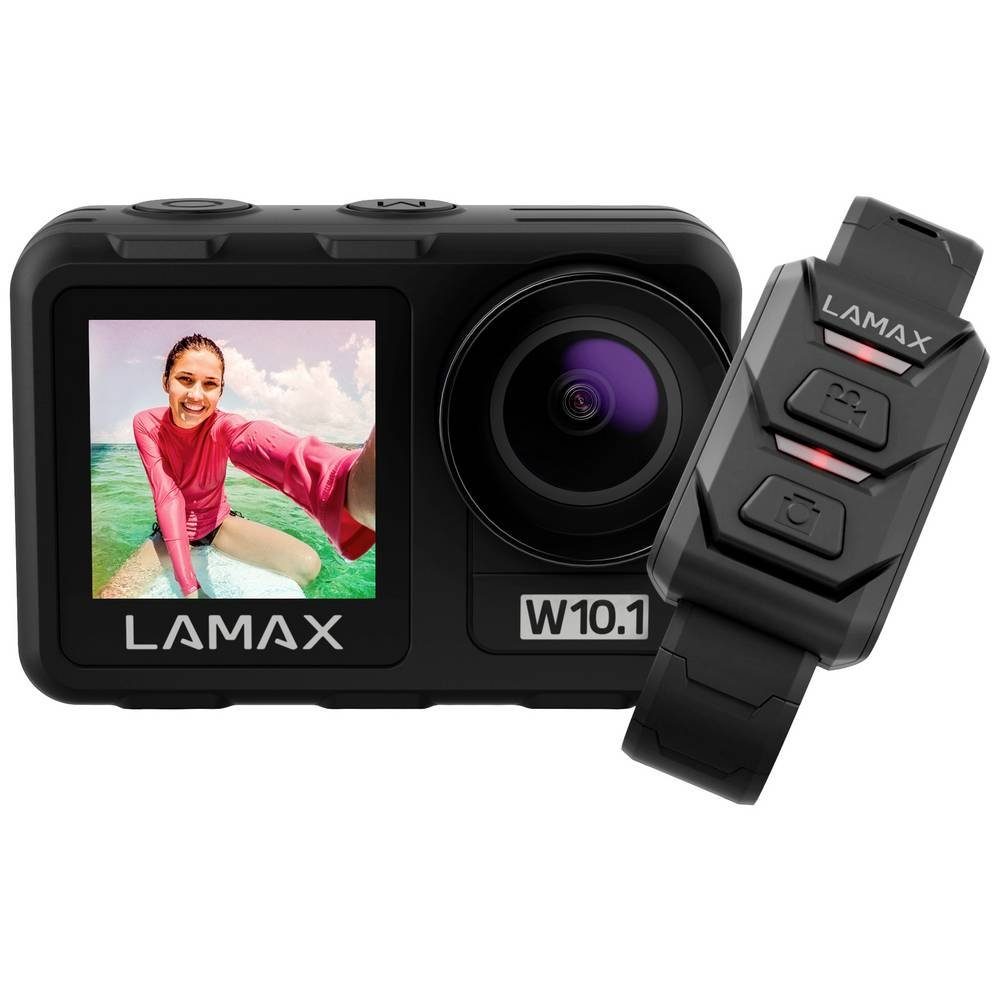 Wasserfest, Action Cam (4K, Dual-Display, Bildstabilisierung, W10.1 Touch-Screen) LAMAX Action Cam