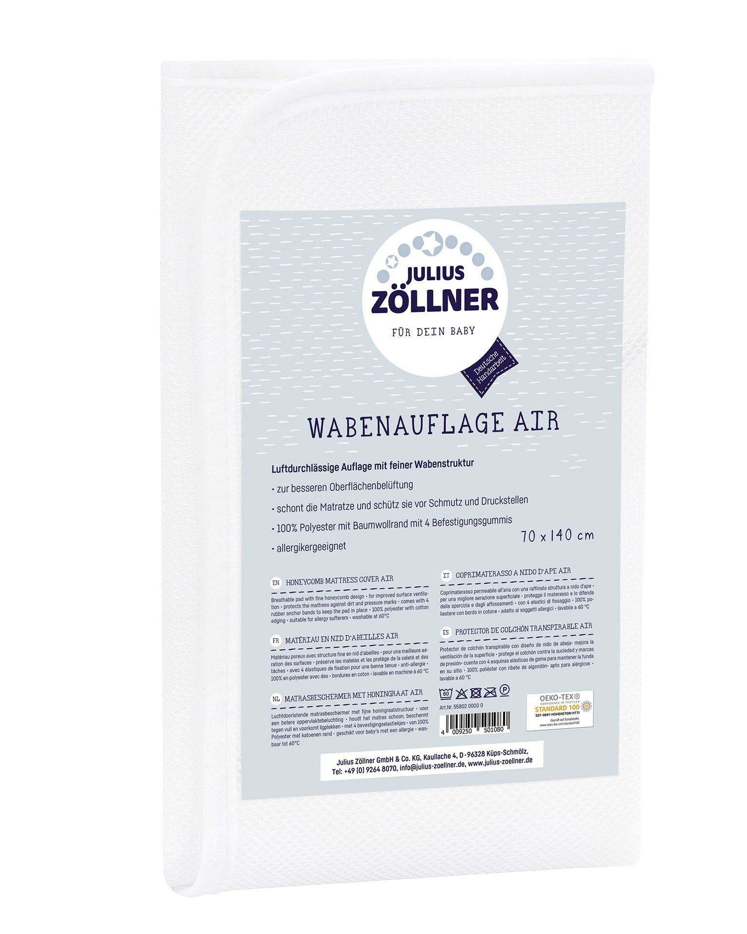 Matratzenschutzbezug Julius Zöllner Baby Matratzenauflage/Matratzenscho