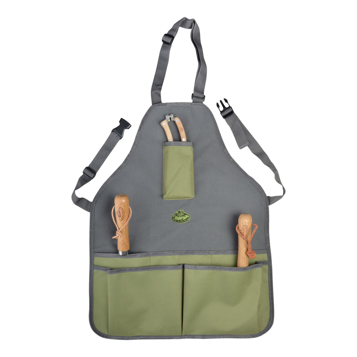 esschert design Umhängeschürze Gartengeräteschürze grau, (Stück, 1-tlg., Ga günstig online kaufen