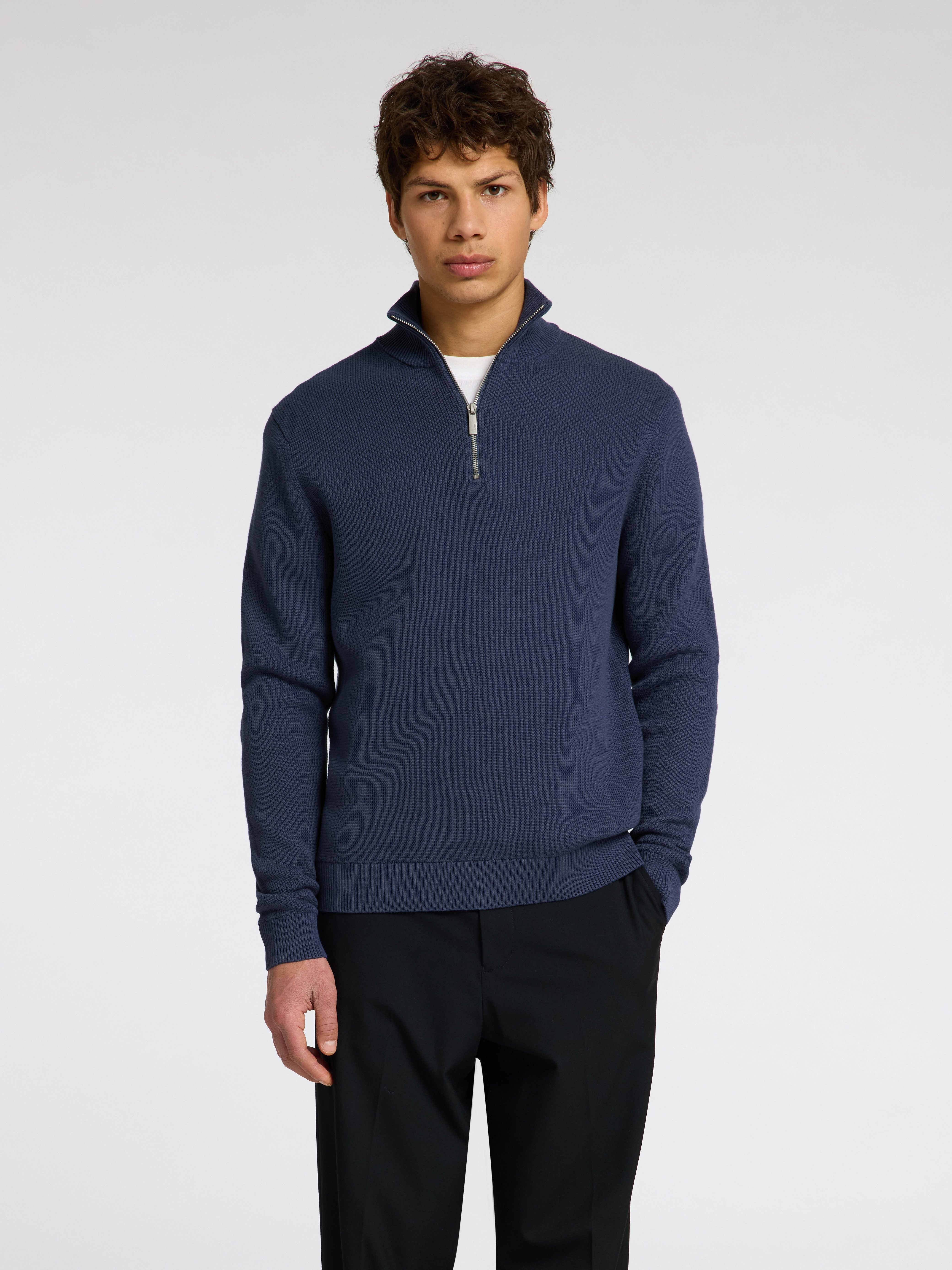 Selected Troyer SLHDANE LS KNIT STRUCTURE HALF ZIP NOOS günstig online kaufen