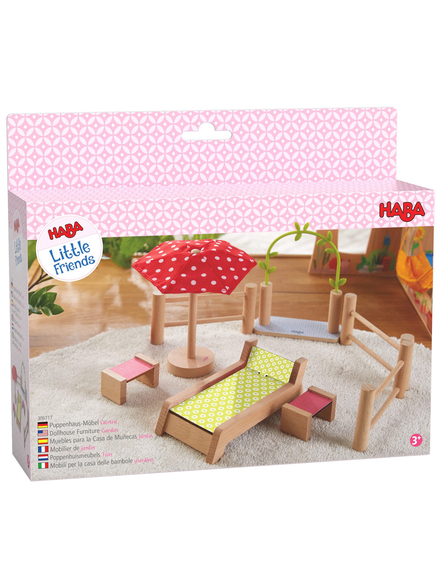 Haba Minipuppe Little Friends, Gartenmöbel Puppenhaus günstig online kaufen