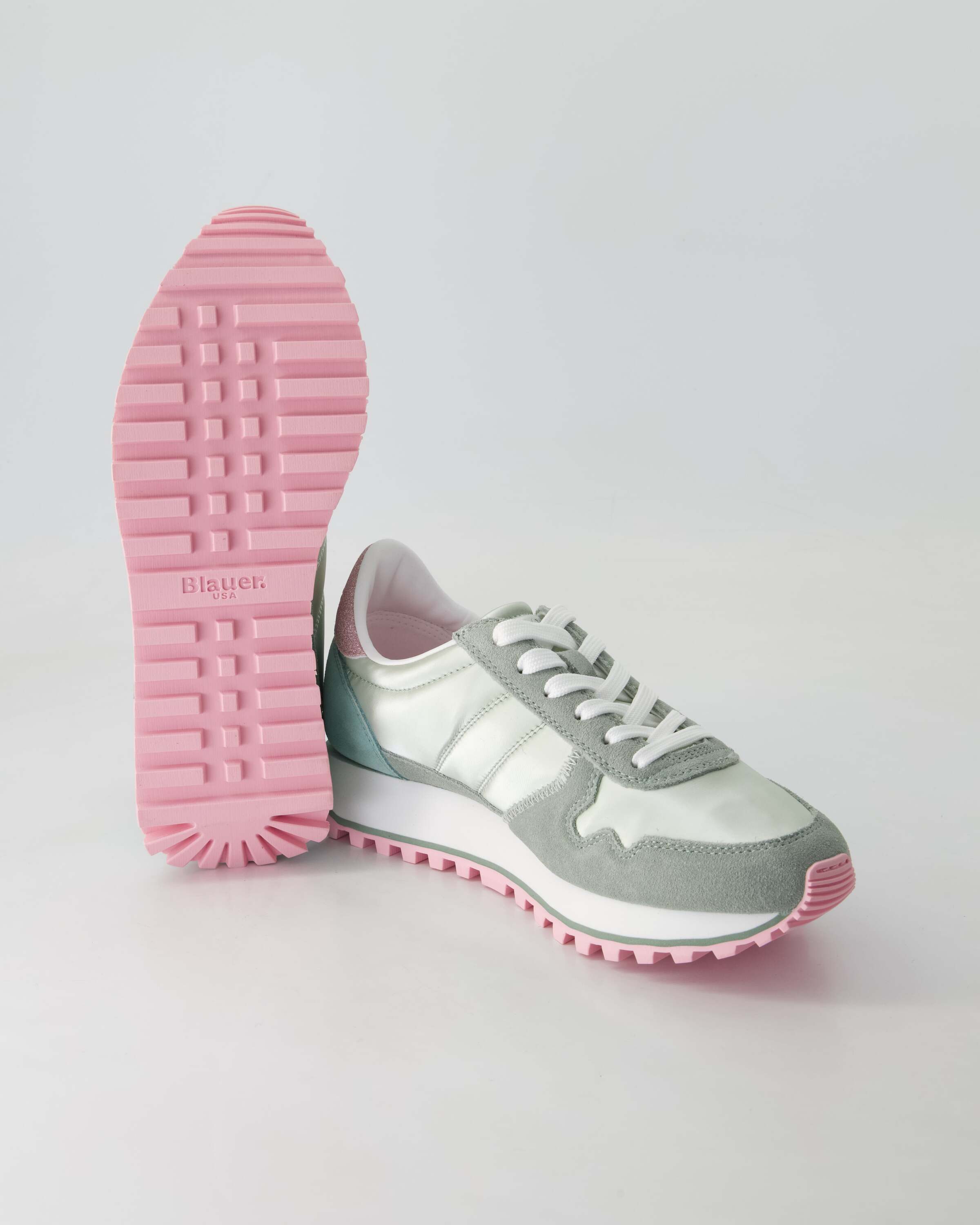 Blauer S5Millen03 Sneaker Obermaterial: Leder und Sonstiges Material