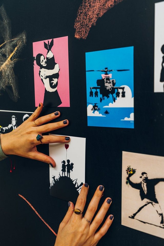 Thumbnail - AvantgART Postkarte Set 6er, Banksy Kunstdruck, Kunstkarten von Banksy