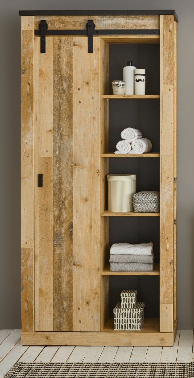 Furn.Design Hochschrank Stove (Badschrank Used Wood günstig online kaufen