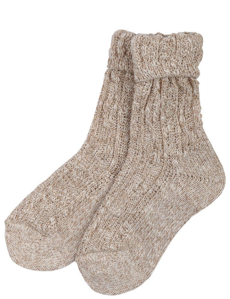 Isar-Trachten Socken Kurze Kinder Strümpfe zur Lederhose - 35648, Beig