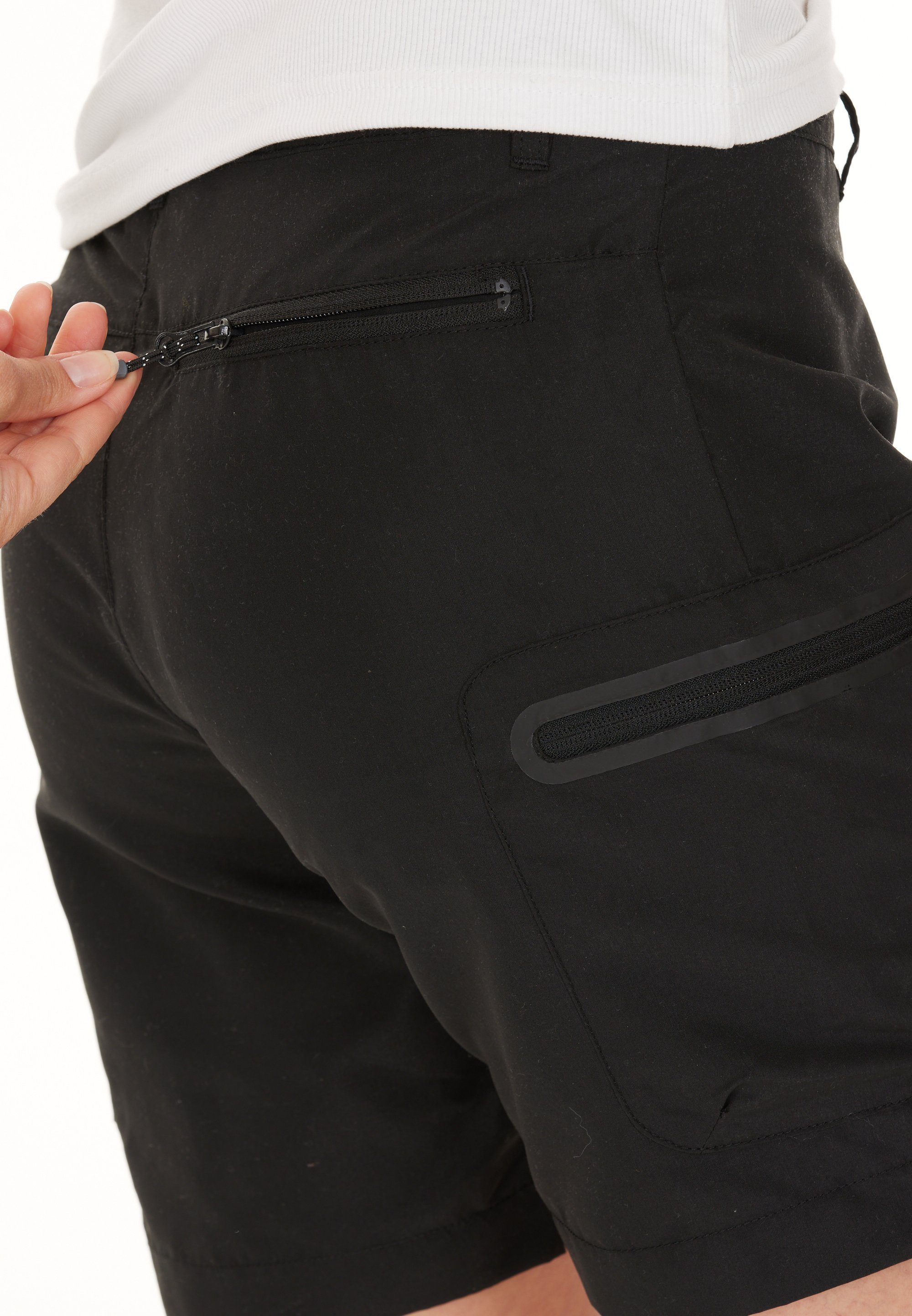 Reißverschlusstaschen schwarz Shorts WHISTLER mit praktischen Stian