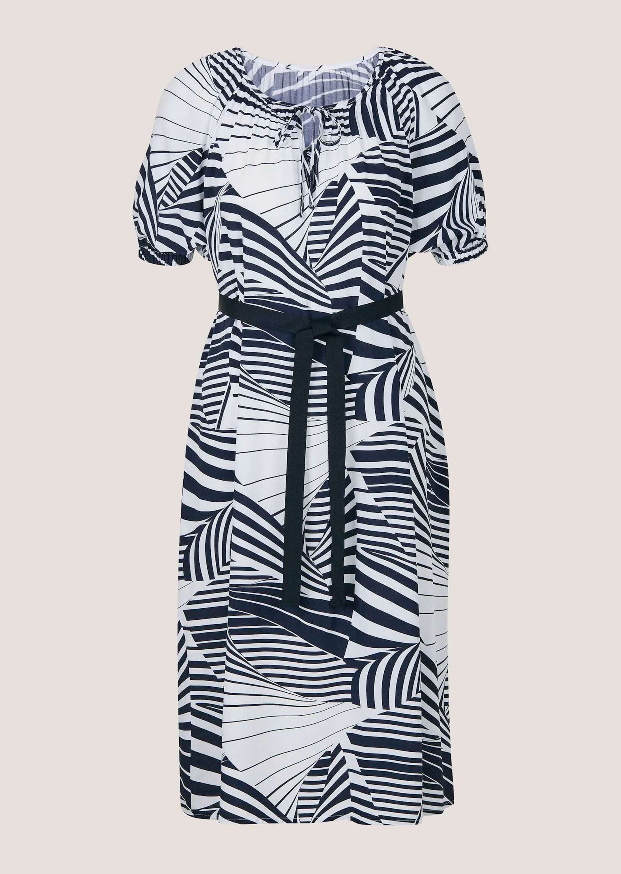 Maxikleid Druckkleid mit grafischem Muster