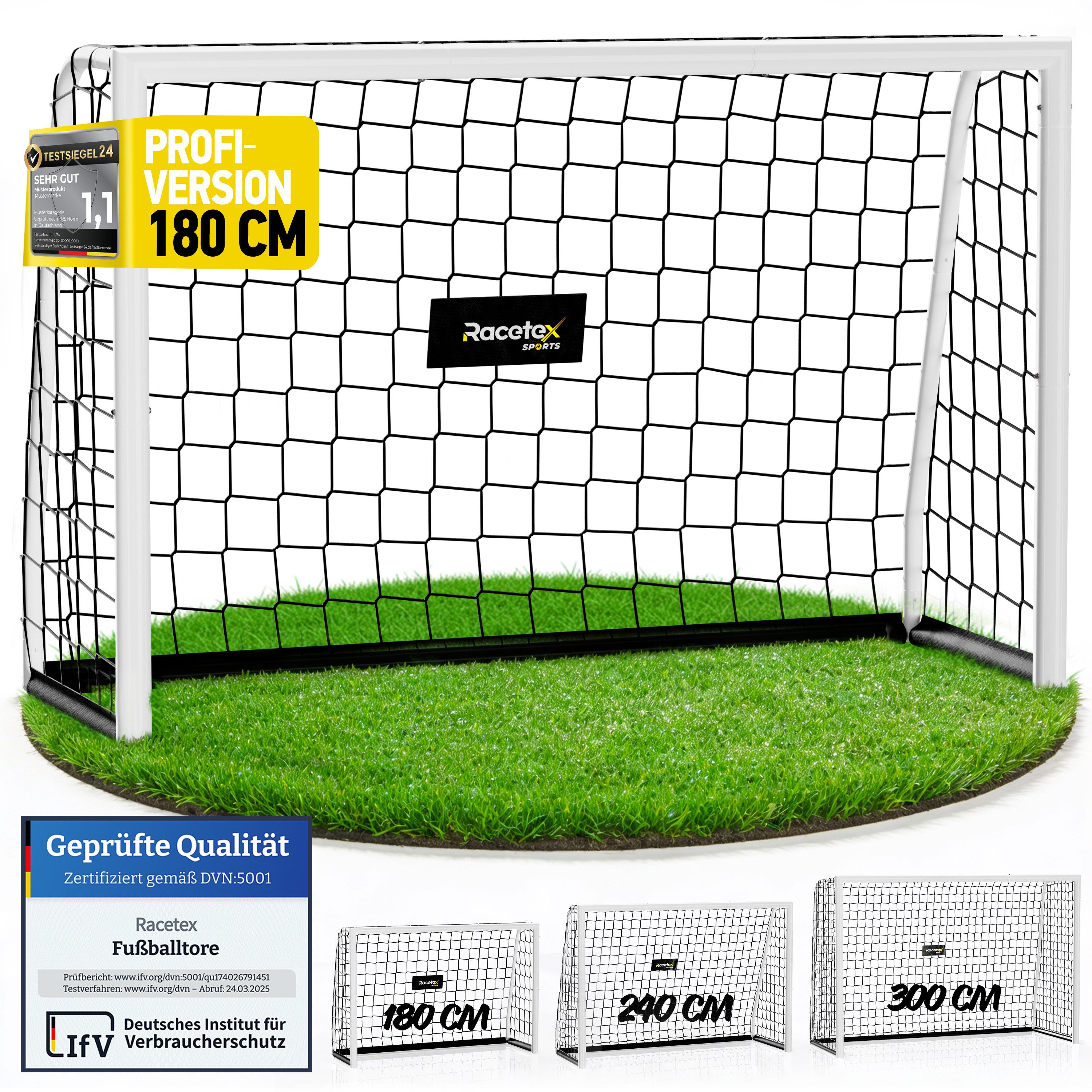 Racetex Fußballtor Racetex Fußballtor für Garten Kinder und Erwachsene [ENORM ROBUST], ⚽ UNSERE EMPFEHLUNG ⚽