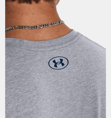 Under Armour® Print-Shirt UA M BRANDED GEL STACK SS STEEL LIGHT HEATHER