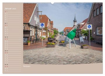 CALVENDO Wandkalender Hooksiel im Friesland (Premium, hochwertiger DIN A2 Wandkalender 2023, Kunstdruck in Hochglanz)